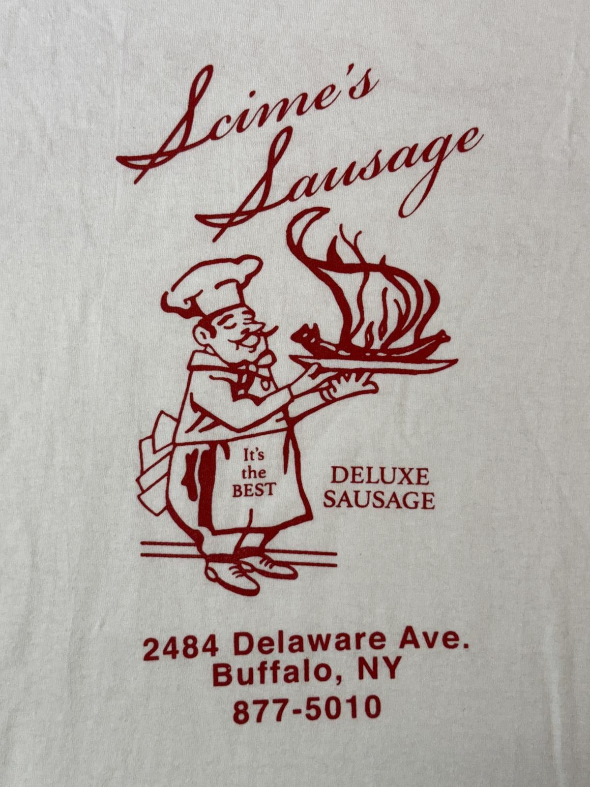 Designer Scimes' Sausage Buffalo NY T-shirt Rite Price Market Tee Size US XXL / EU 58 / 5 - 3 Thumbnail