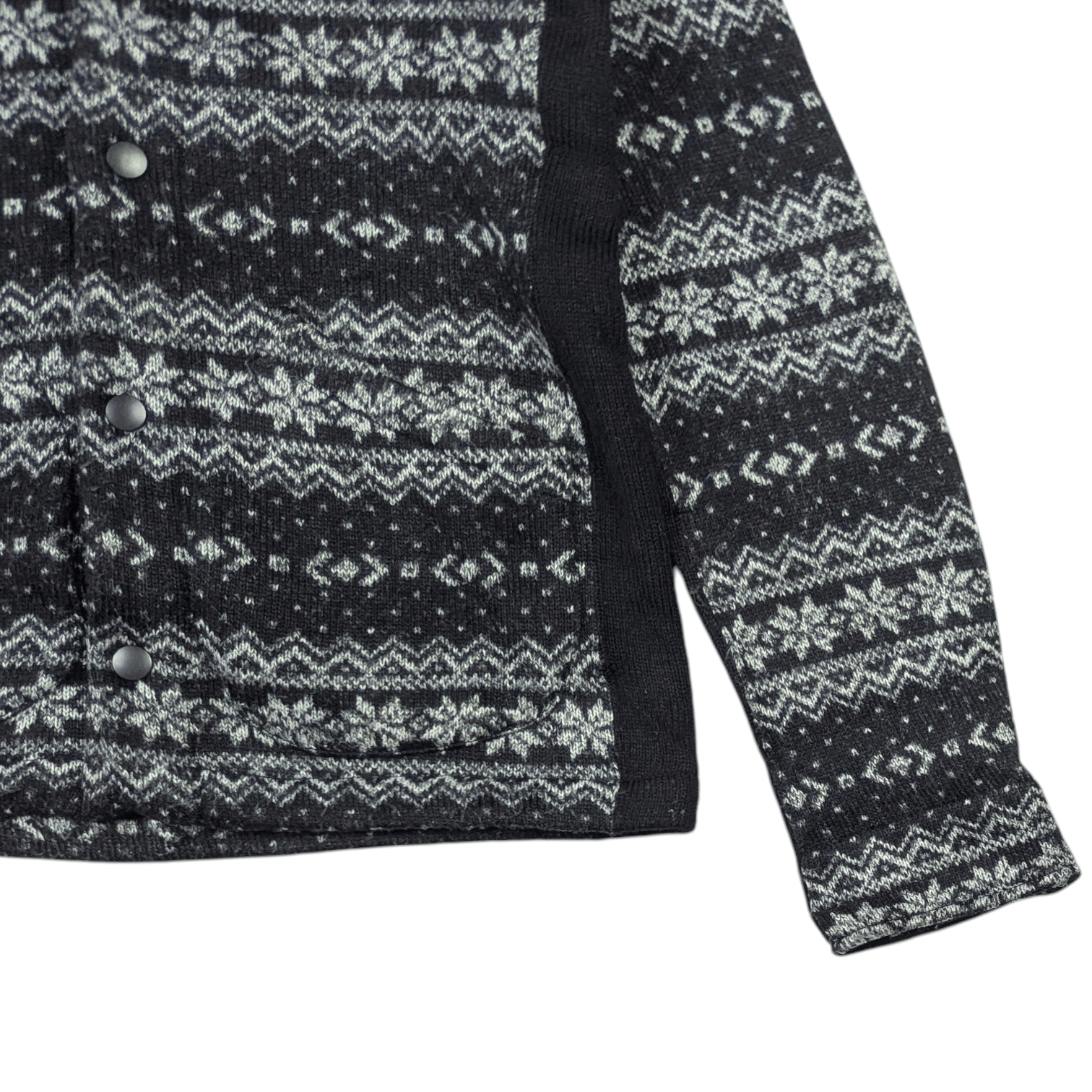 Takeo Kikuchi TAKEO KIKUCHI Coogi Style Button Up Wool Sweatshirt Size S / US 4 / IT 40 - 8 Thumbnail