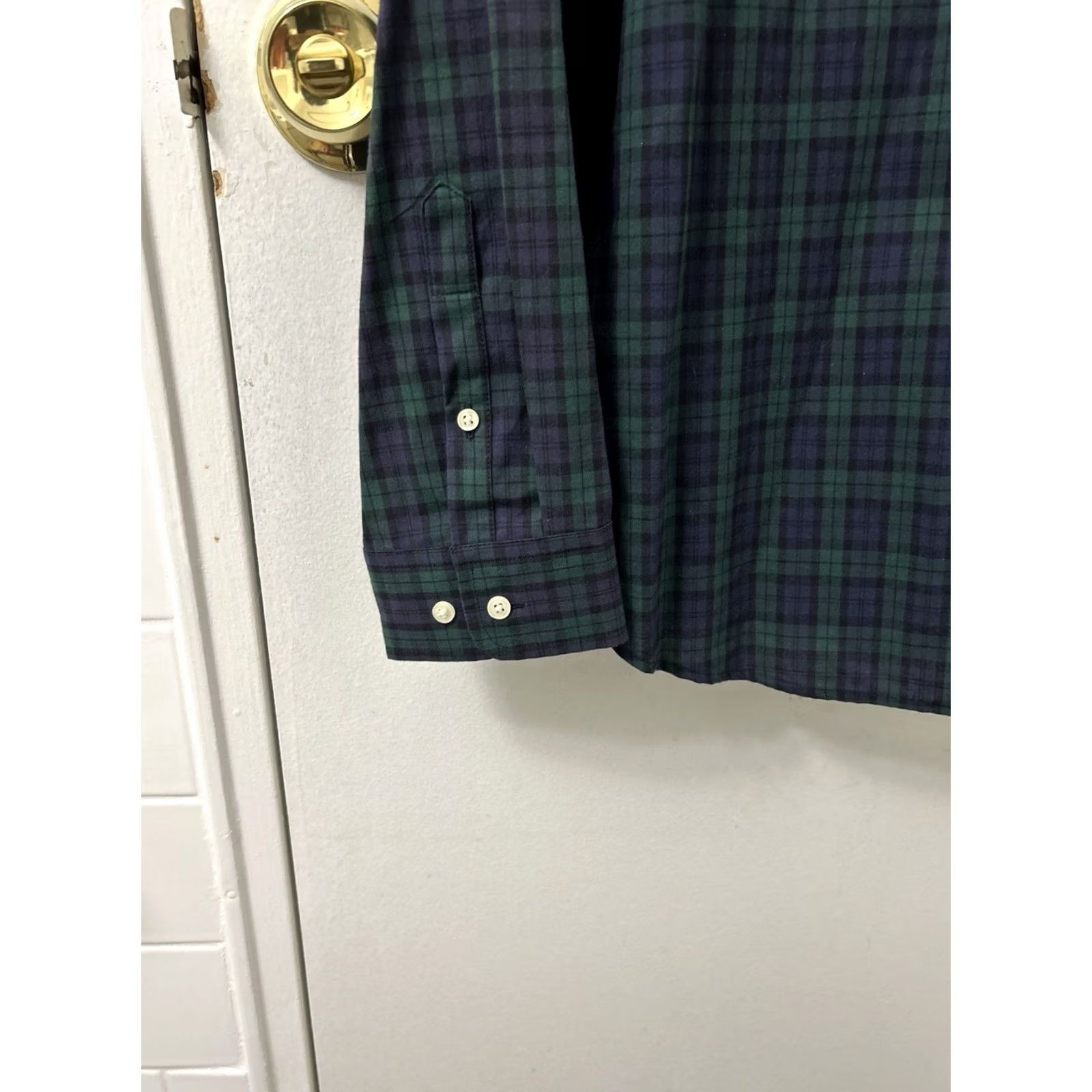 Ralph Lauren Lauren Ralph Lauren Shirt Mens XL Green Purple Plaid Button Down L/S Oxfor d Flannel Size US XL / EU 56 / 4 - 6 Thumbnail