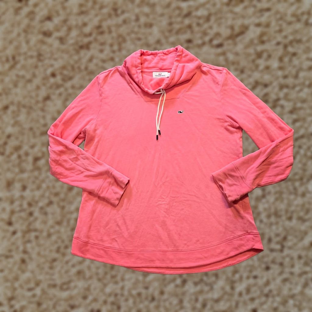 Vineyard Vines Vineyard Vines Sweatshirt Womens Size Small Pink Funnel Neck Long Sleeve Casual Regular Pullover Knit Logo Vintage No Size S / US 4 / IT 40 - 1 Thumbnail