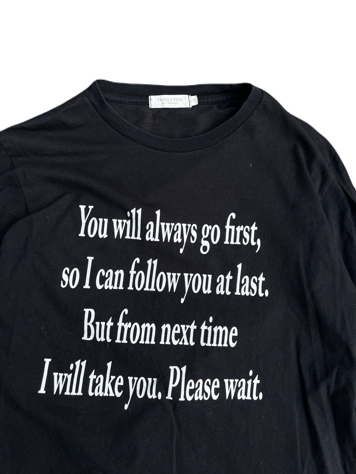 2000s Japanese archive Poem Message Long Sleeve Tee Y2K Vkei