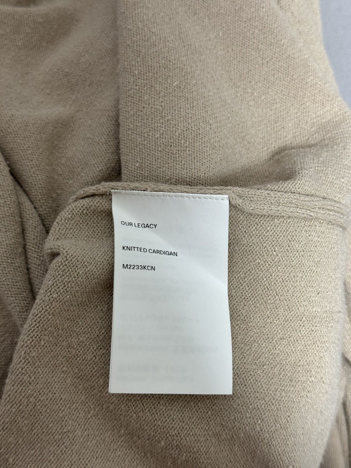Our Legacy Beige Knitted Cardigan Size US M / EU 48-50 / 2 - 4 Thumbnail