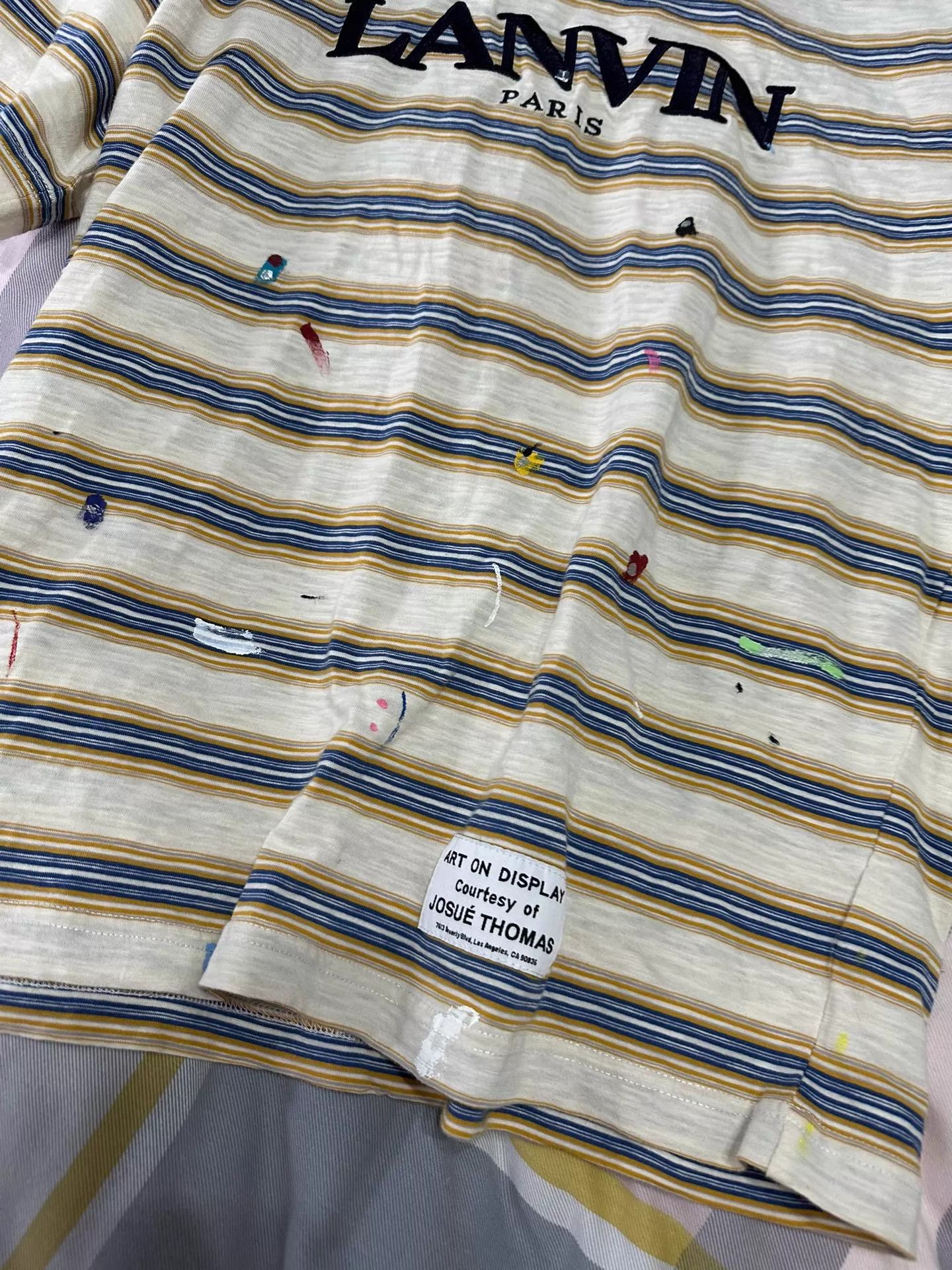 Lanvin Lanvin x Gallery Dept Striped Unisex Tee Size US S / EU 44-46 / 1 - 8 Thumbnail