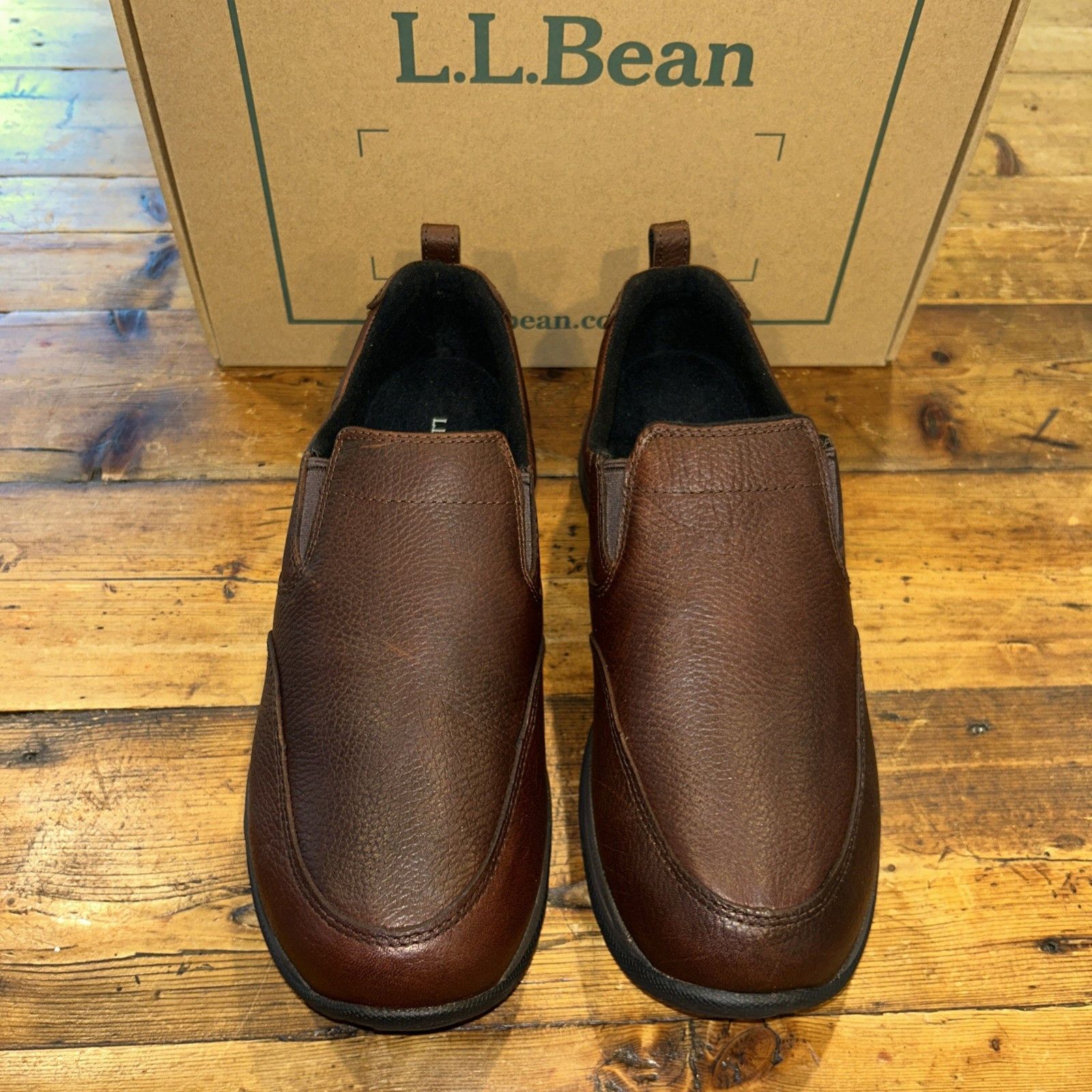 L L Bean L.l. Bean Comfort Moc Ii Slip On Brown Shoes Mens 10M 257064