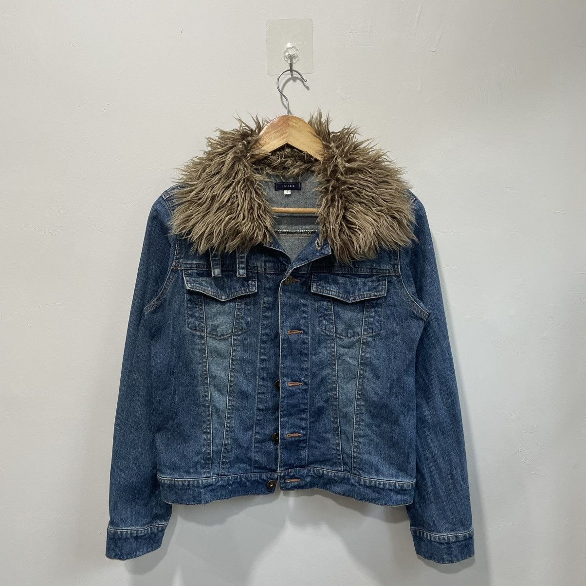 In The Attic Vintage Luiez Grunge Punk Fur Collar 90s 🌍 Size US S / EU 44-46 / 1 - 1 Thumbnail