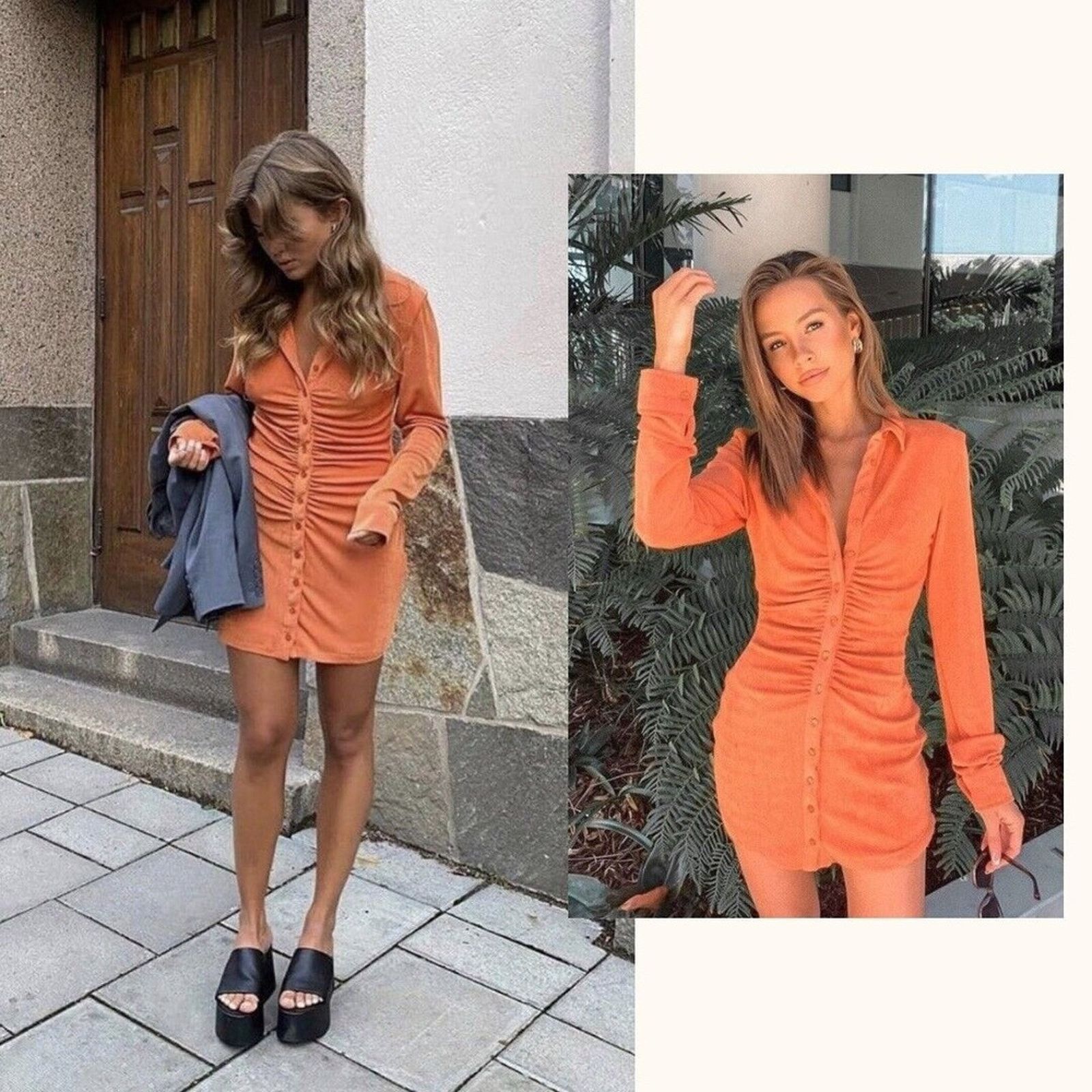 Other With Jean | Andy Dress Maple Orange XS Size XS / US 0-2 / IT 36-38 - 14 Thumbnail