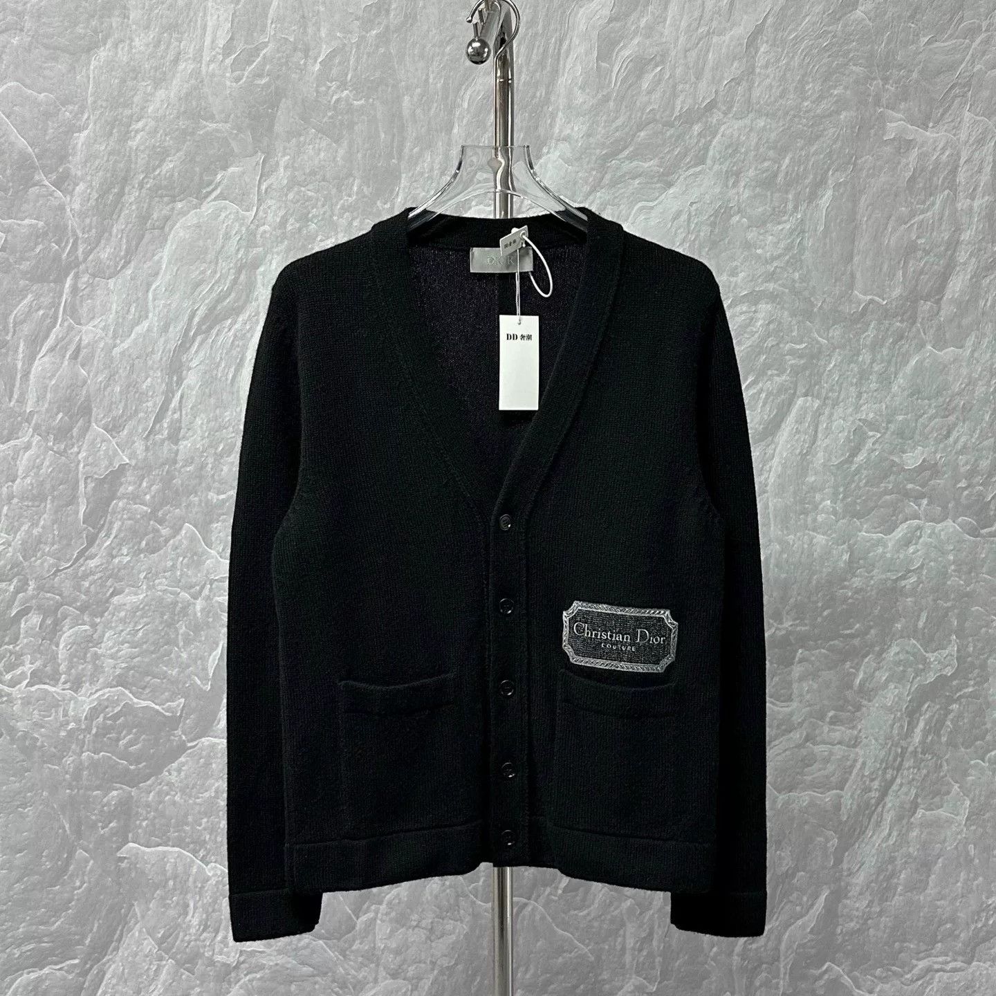 Dior Dior Logo Embroidery Knit Cardigan S Size S / US 4 / IT 40 - 1 Thumbnail