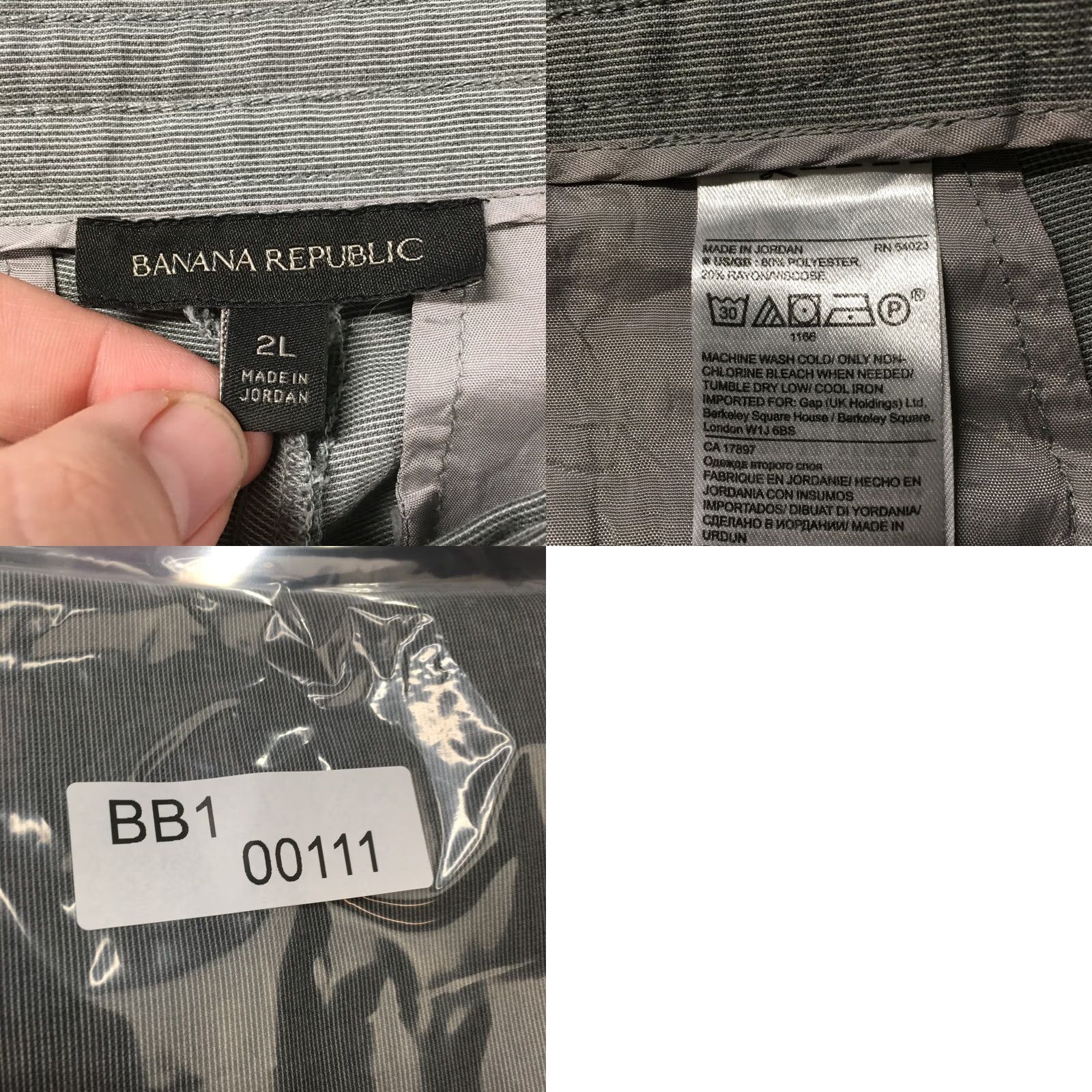 Banana Republic Banana Republic Pants Womens 2L Gray Pleated Drawstring Zip Fly Lightweight Dress Pants Regular Womens Size 26" / US 2 / IT 38 - 10 Thumbnail