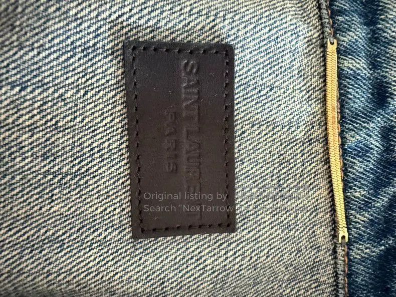 Yves Saint Laurent YSL Denim Jacket (Naza Same Style). Size US M / EU 48-50 / 2 - 6 Thumbnail