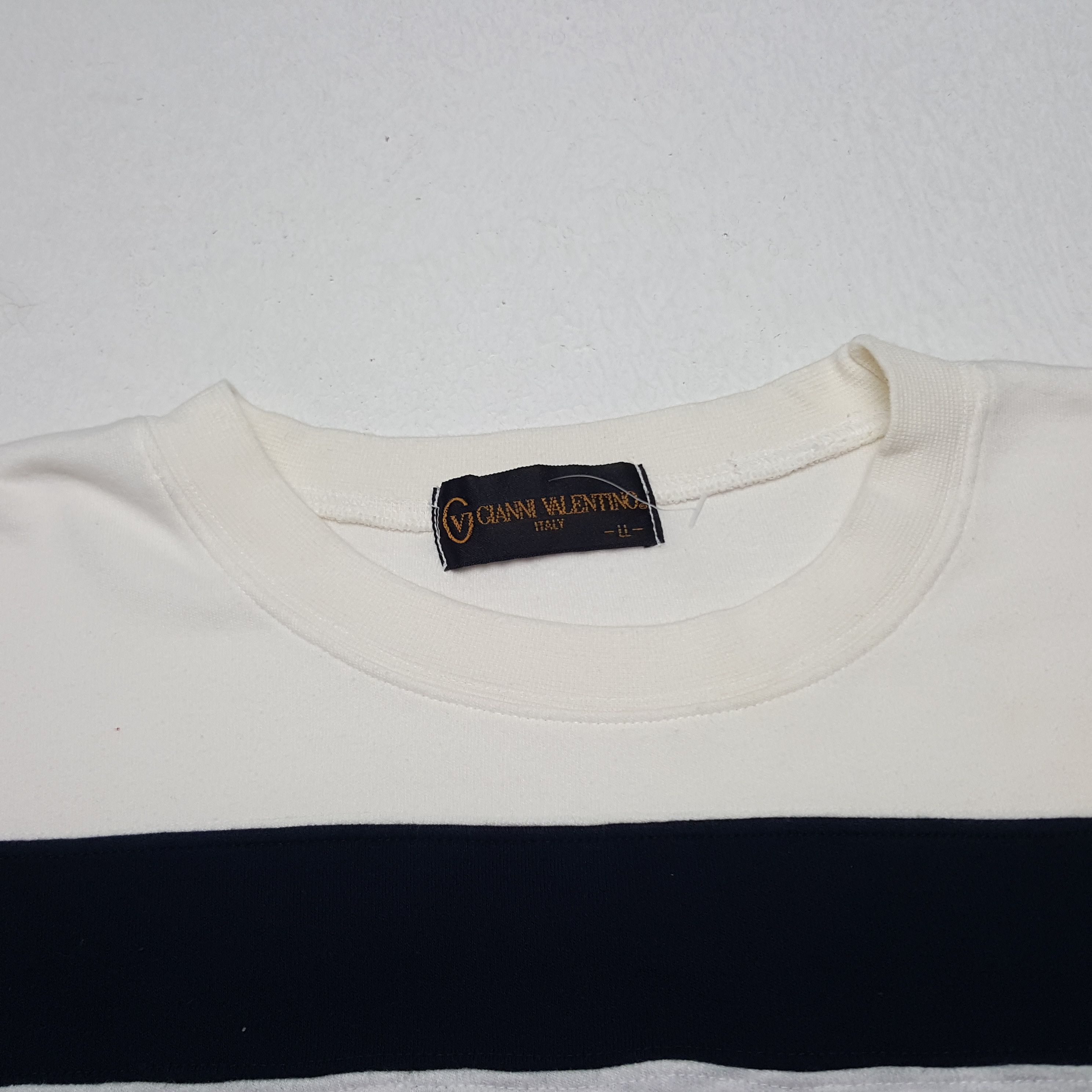 Gianni Valentino × Valentino × Vintage Vintage Gianni Valentino Italy Stripe Tshirt Size US XXL / EU 58 / 5 - 4 Thumbnail
