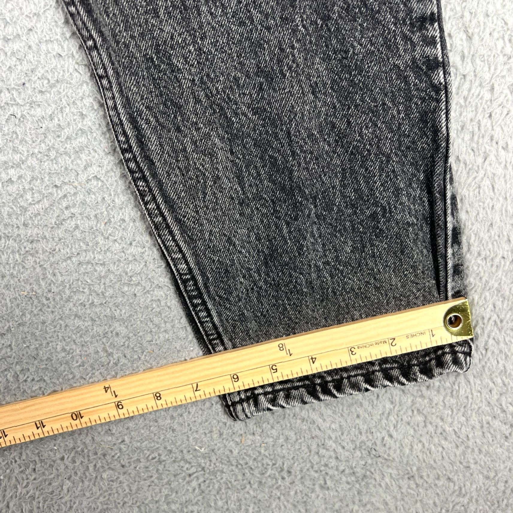 Levi's VINTAGE Levi's Hi Ball Jeans Men 33 Dark Black 33 Denim 5-Pocket Design High Rise Regular Tapered USA 90s Retro Levis Hi-Ball Mens Jeans Size US 33 - 2 Thumbnail
