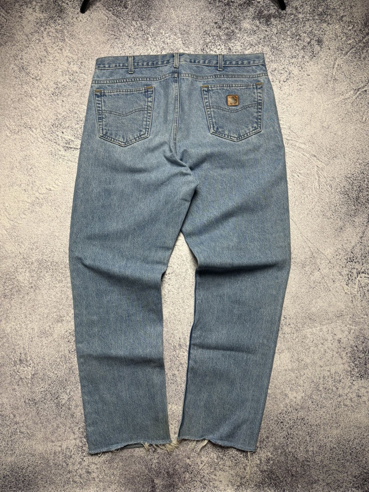 Carhartt Vintage Carhartt Jeans Work Skate Denim Pants Leather Logo Size US 38 / EU 54 - 1 Thumbnail