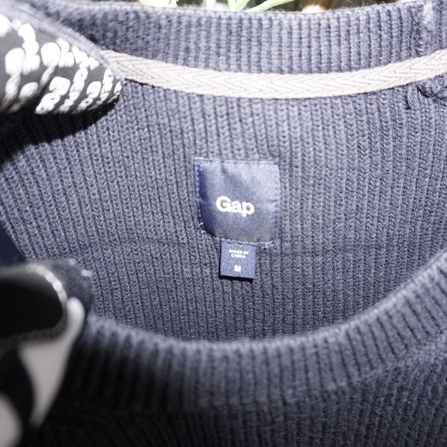 Gap Medium - Vintage Y2K gap heavy 2000s faded knitted sweater Size US M / EU 48-50 / 2 - 3 Thumbnail
