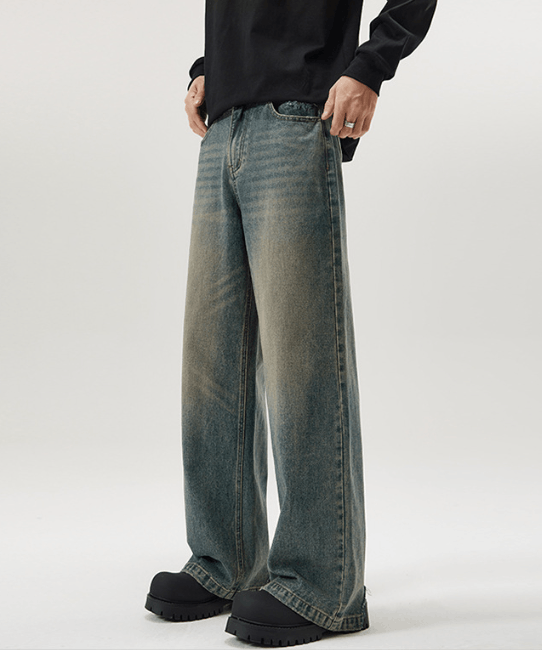 Japanese Brand × Jean American loose oversize wide-leg straight baggy jeans Size US 32 / EU 48 - 2 Thumbnail