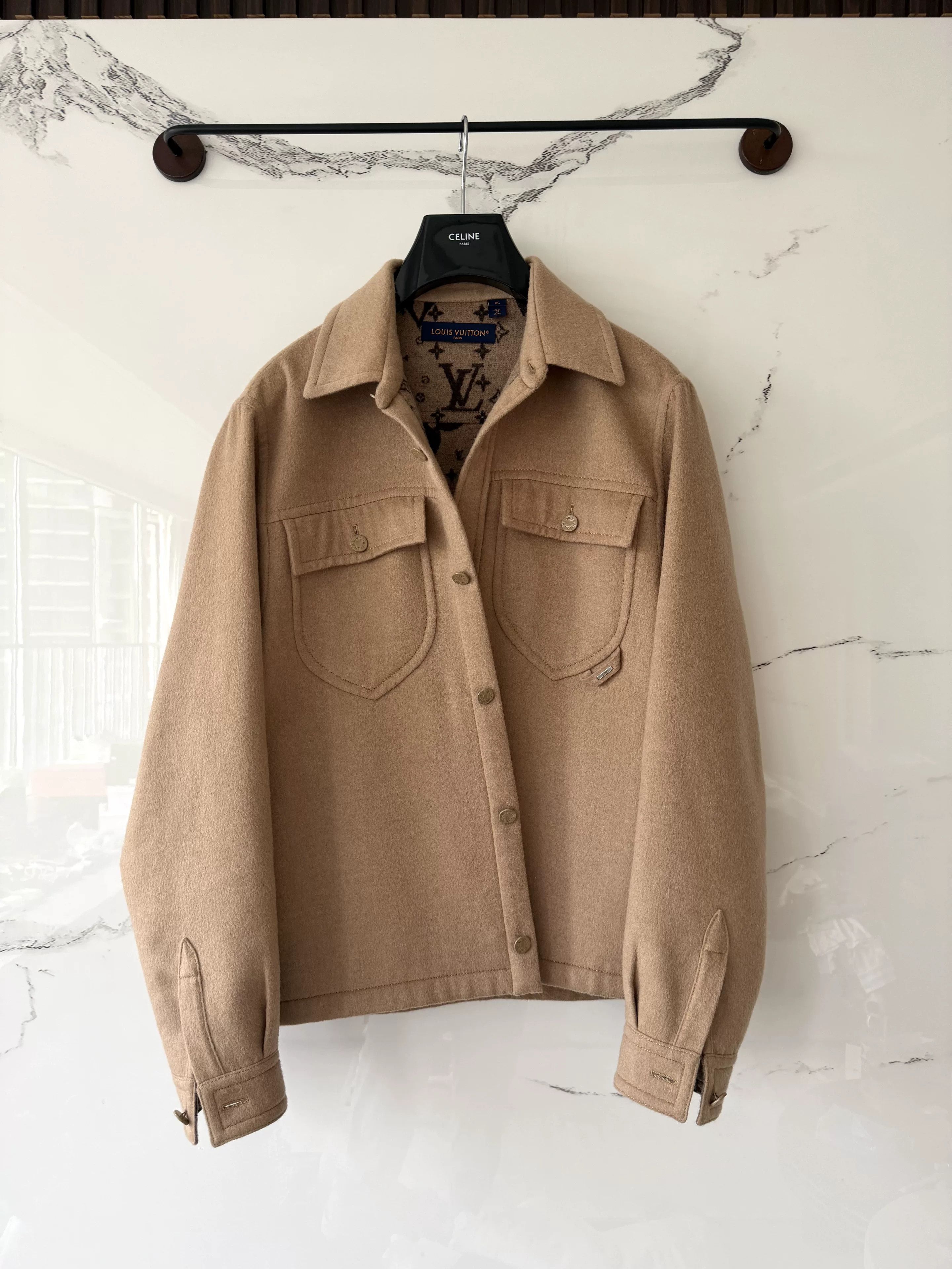 Louis Vuitton louis vuitton khaki double-sided cashmere coat Size XS / US 0-2 / IT 36-38 - 1 Thumbnail