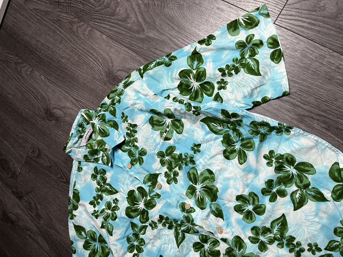 O'Neill Vintage O'Neill Hawaiian Shirt Blue Green Floral Y2K Surf⁠ Size US M / EU 48-50 / 2 - 3 Thumbnail