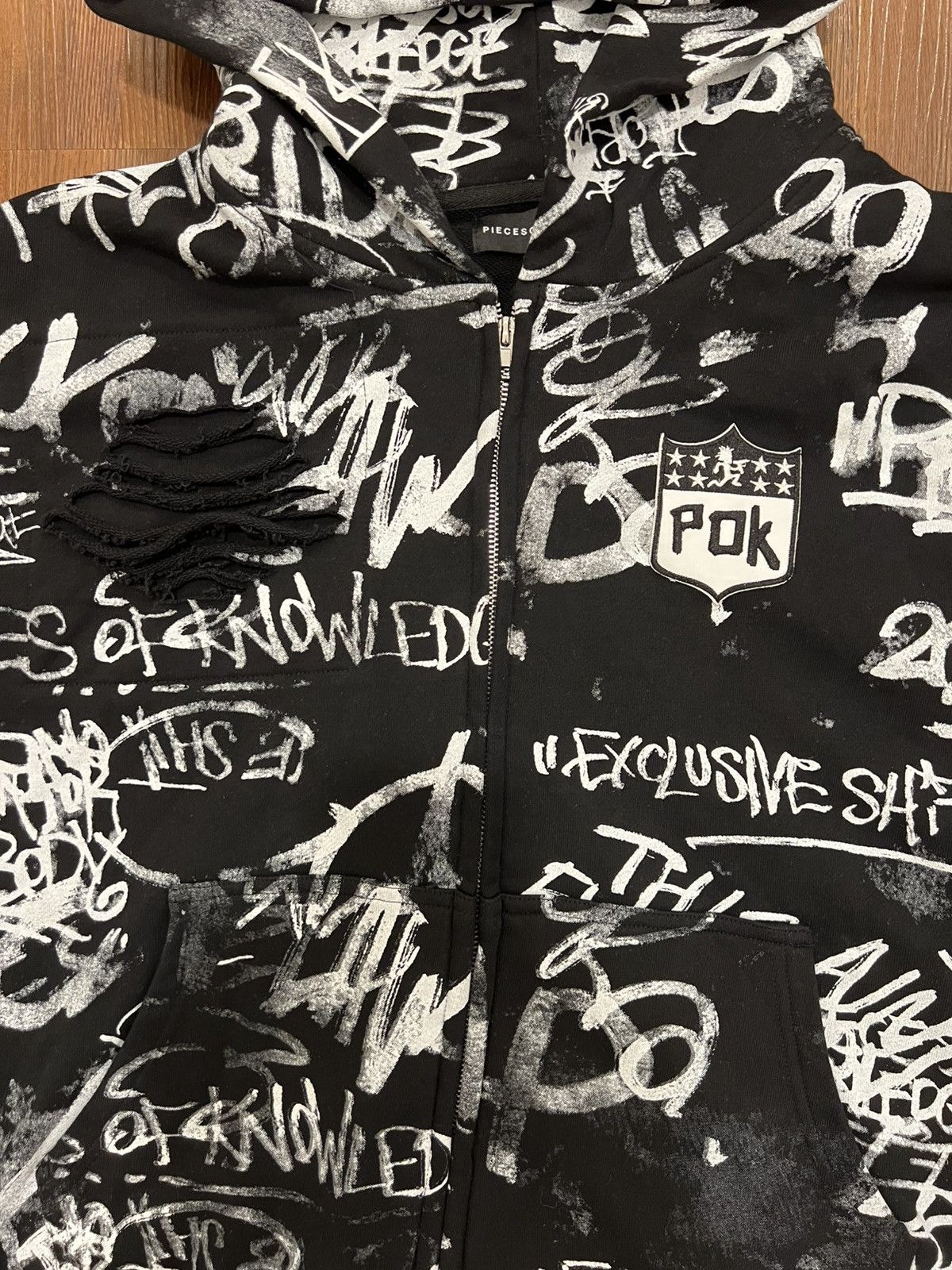 Other Pieces of Knowledge POK Graffiti Hoodie XL Size US XL / EU 56 / 4 - 3 Thumbnail