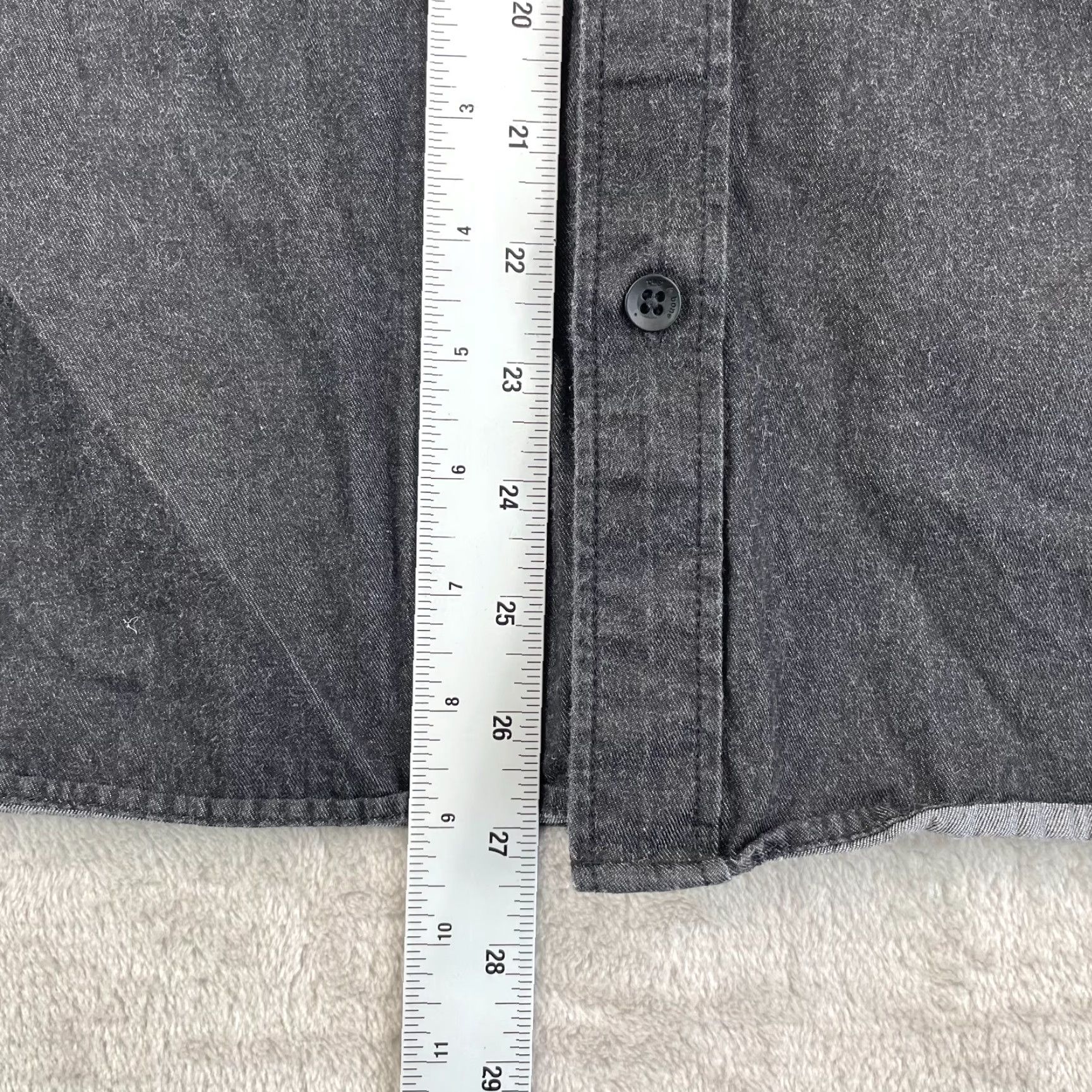 Rag & Bone rag & bone New York Fit 3 Denim Shirt Men Medium Black Oxford LS Button-Up Size US M / EU 48-50 / 2 - 6 Thumbnail