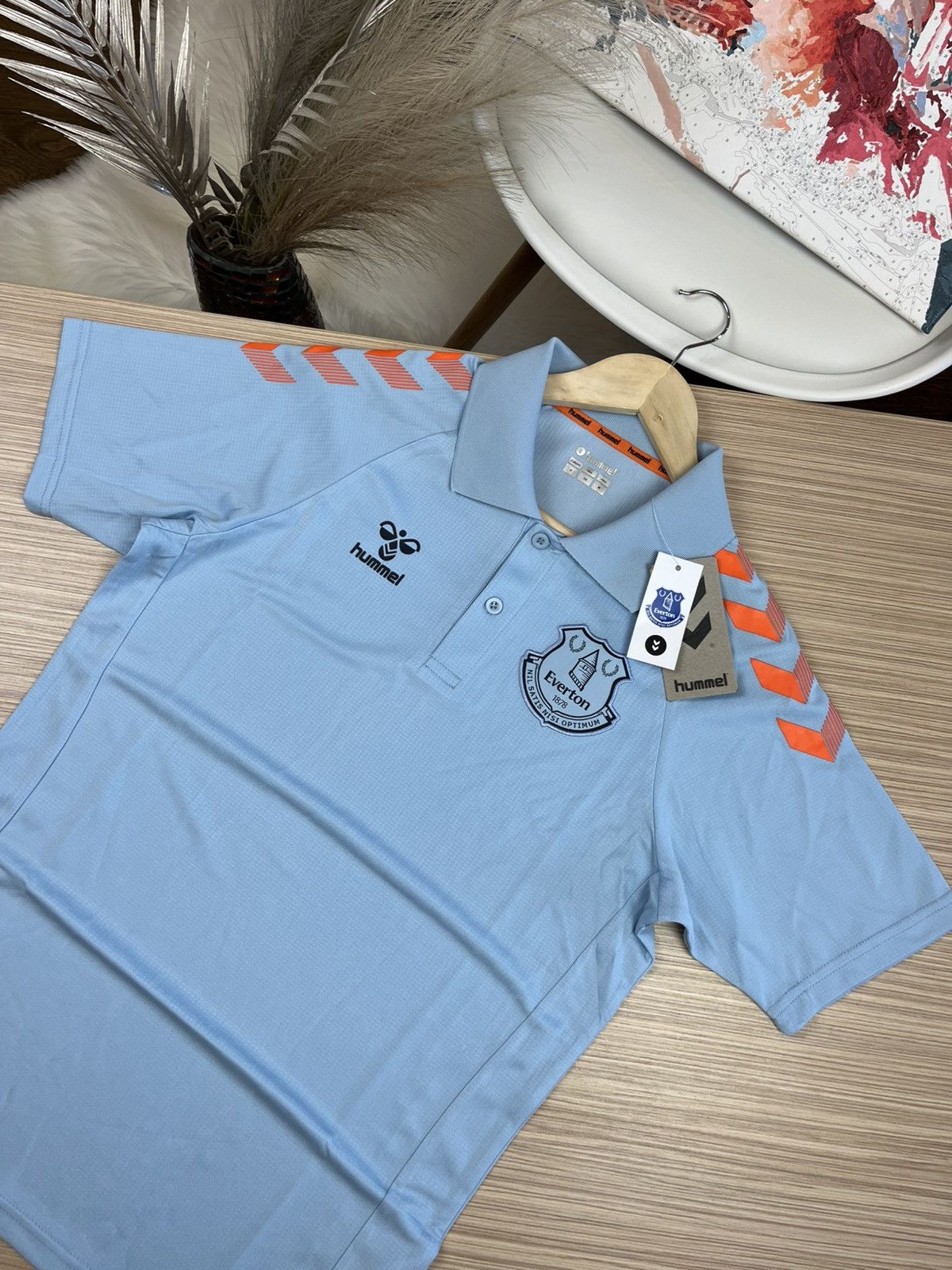 Hummel Everton Training Hummel Soccer Football Shirt Jersey Polo Size US S / EU 44-46 / 1 - 2 Thumbnail