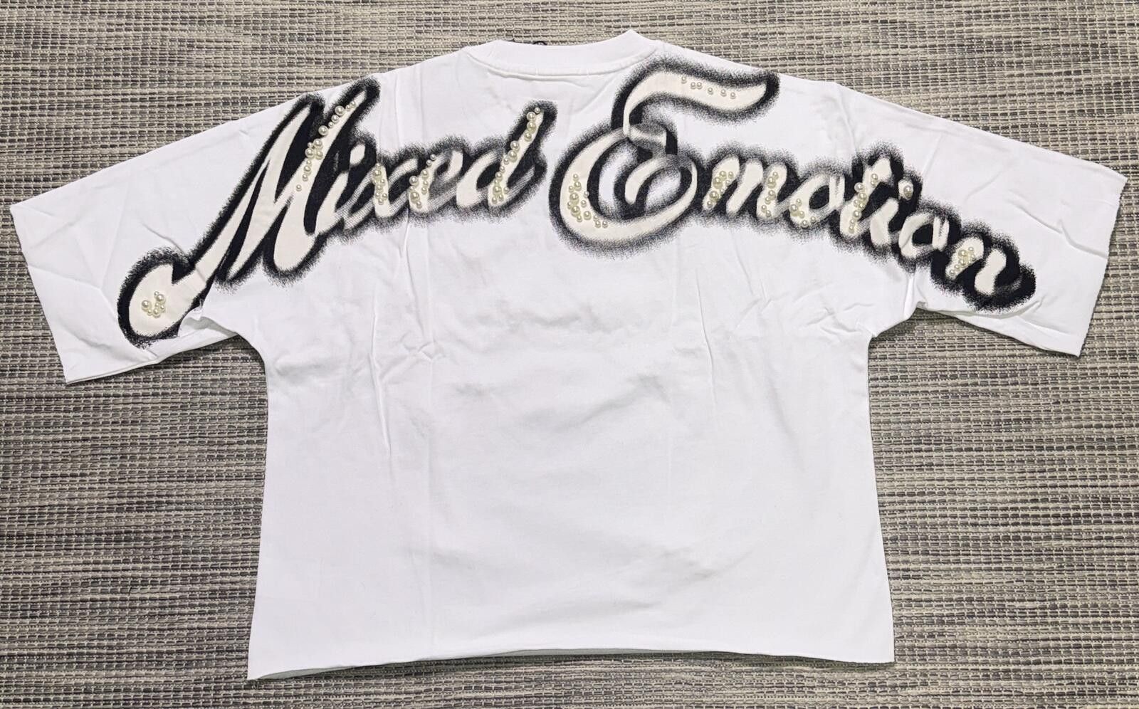 Other Mixed Emotion White Pearl Cropped Tee Size US S / EU 44-46 / 1 - 3 Thumbnail