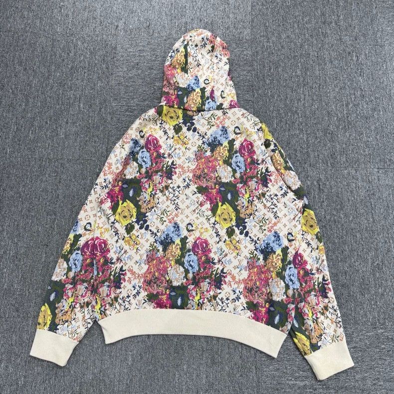 Louis Vuitton Louis Vuitton Full-print floral print knit hooded sweatshi Size US XXL / EU 58 / 5 - 6 Thumbnail