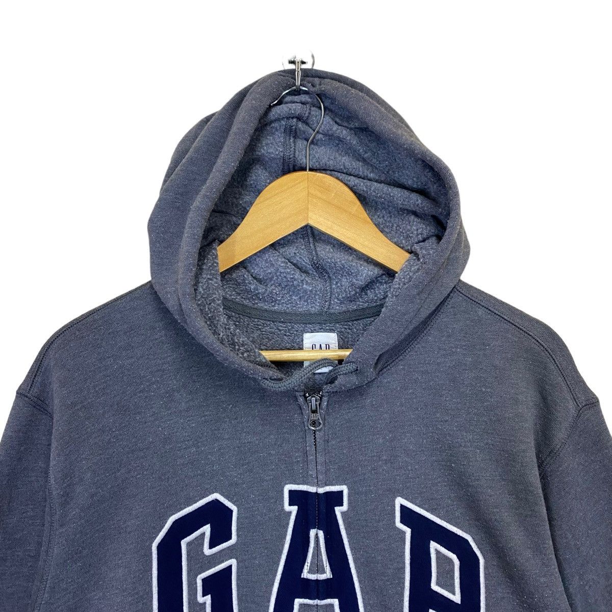 Gap Gap Big Logo Embroidered Fullzip Hoodie Size L Size US L / EU 52-54 / 3 - 4 Thumbnail