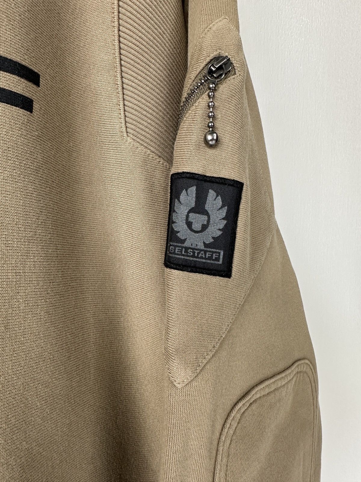 Belstaff BELSTAFF Signature Crewneck Beige Sweatshirt Big Logo Men’s Size US L / EU 52-54 / 3 - 4 Thumbnail