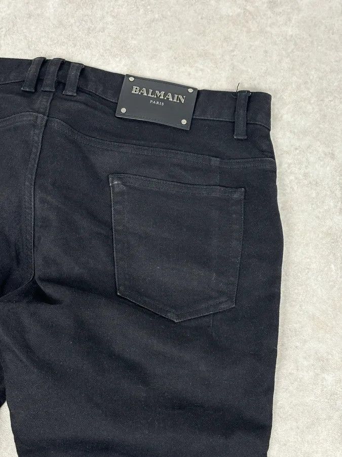 Balmain Balmain Black Slim Denim Jeans Size US 32 / EU 48 - 8 Thumbnail