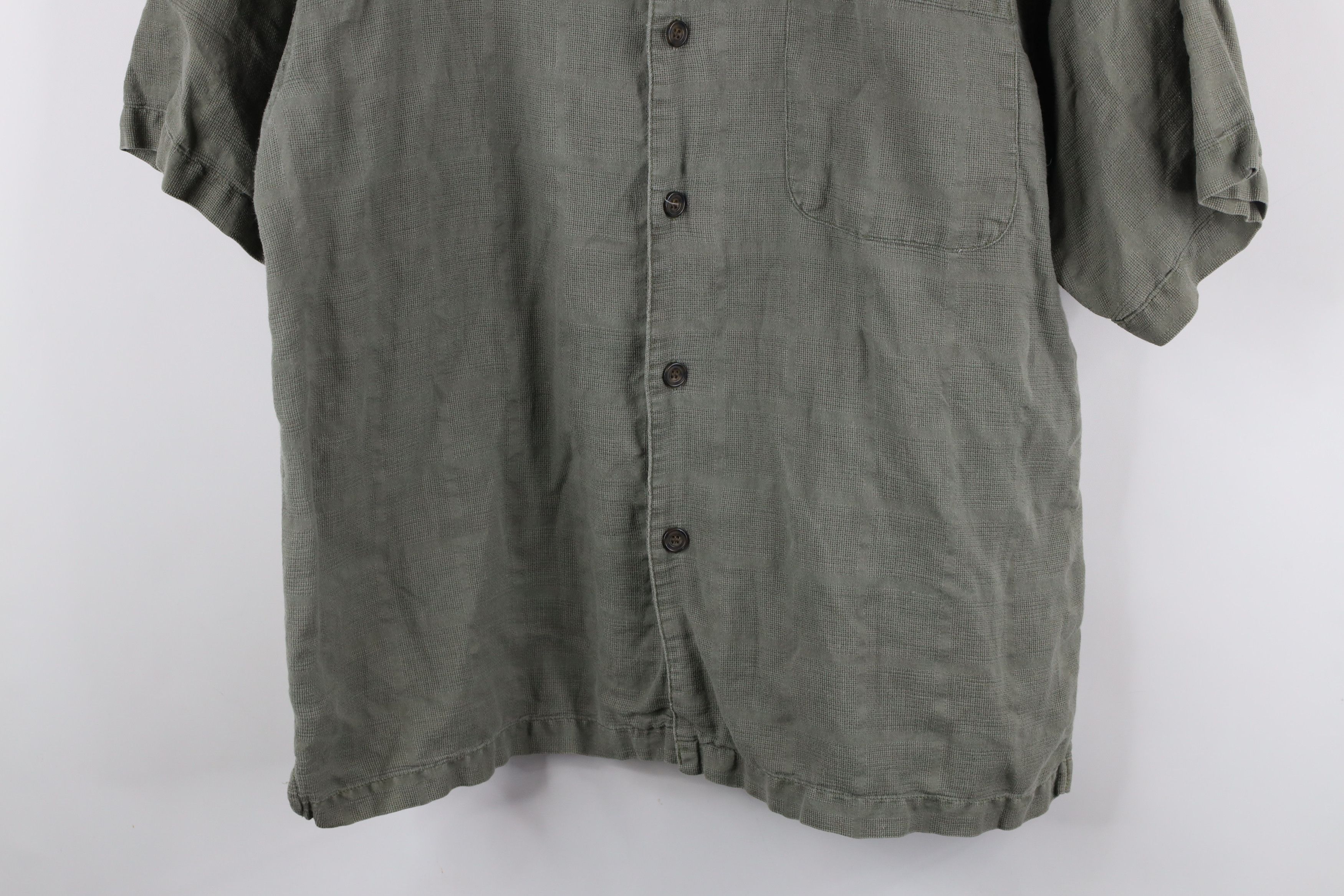 Vintage Vintage 90s Streetwear Fit Weave Short Sleeve Button Shirt Size US XL / EU 56 / 4 - 3 Thumbnail