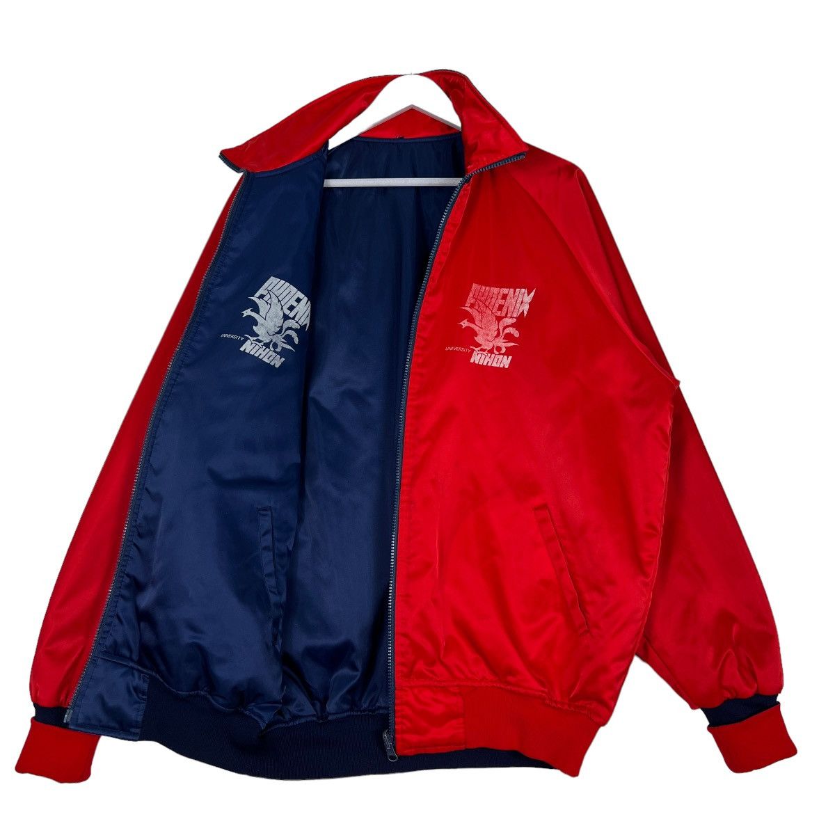 🔥 VINTAGE POENIX NIHON UNIVERSITY REVERSIBLE BOMBER JACKET
