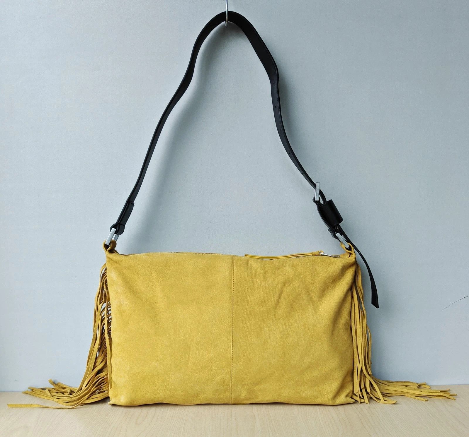 Allsaints AllSaints Edbury suede fringe shoulder bag FTP - 8214 Size ONE SIZE - 3 Thumbnail