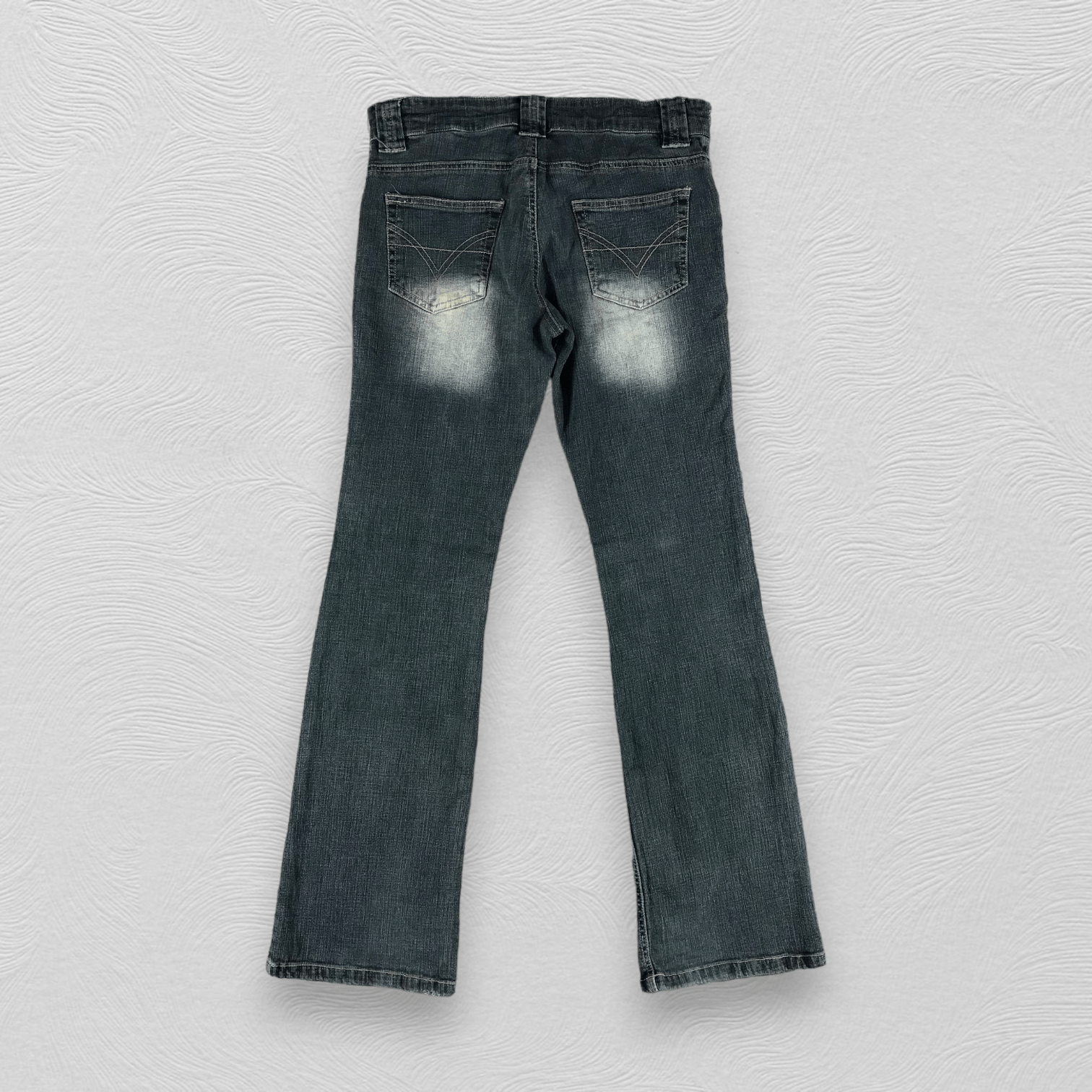 Japanese Brand Vintage 90s Japanese Brand Faded Blue Flare Denim Size US 28 / EU 44 - 2 Thumbnail
