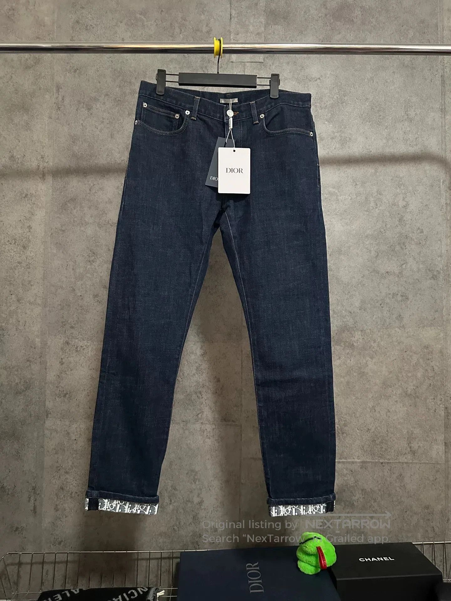 Dior Dior Blue Denim Jeans with Interior Print. Size US 31 - 1 Thumbnail