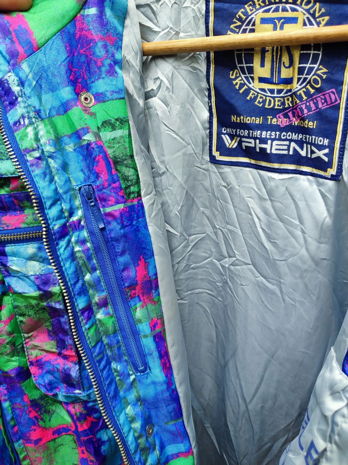 Phenix VTG 90s PHENIX FIS Limited Ski Jacket – Neon Abstract Print Size US L / EU 52-54 / 3 - 19 Thumbnail