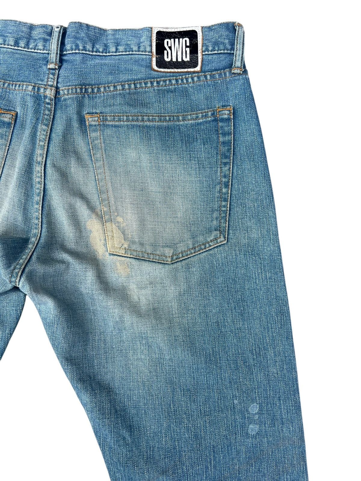 Swagger Dirty Mud Wash Denim Swagger Japan Clawmark Painter Jeans Size US 32 / EU 48 - 20 Thumbnail