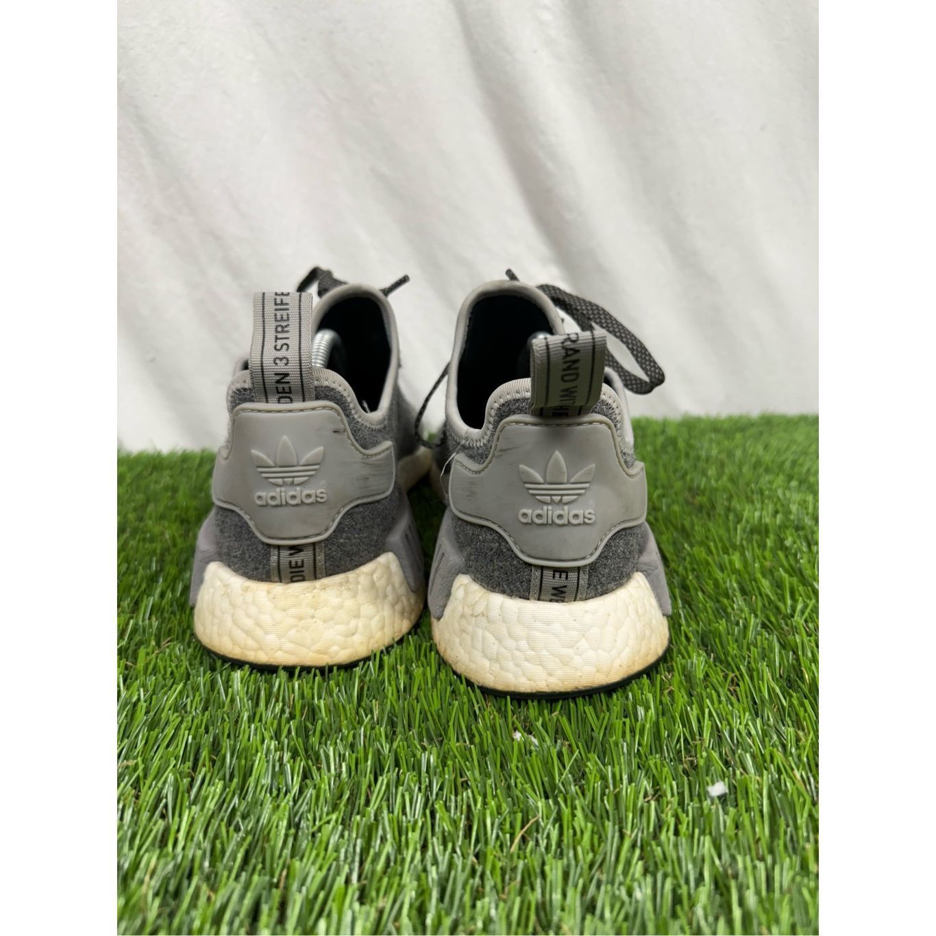 Adidas Size 10 - adidas NMD_R1 Charcoal Wool running athletic sneak Size US 10 / EU 43 - 3 Thumbnail