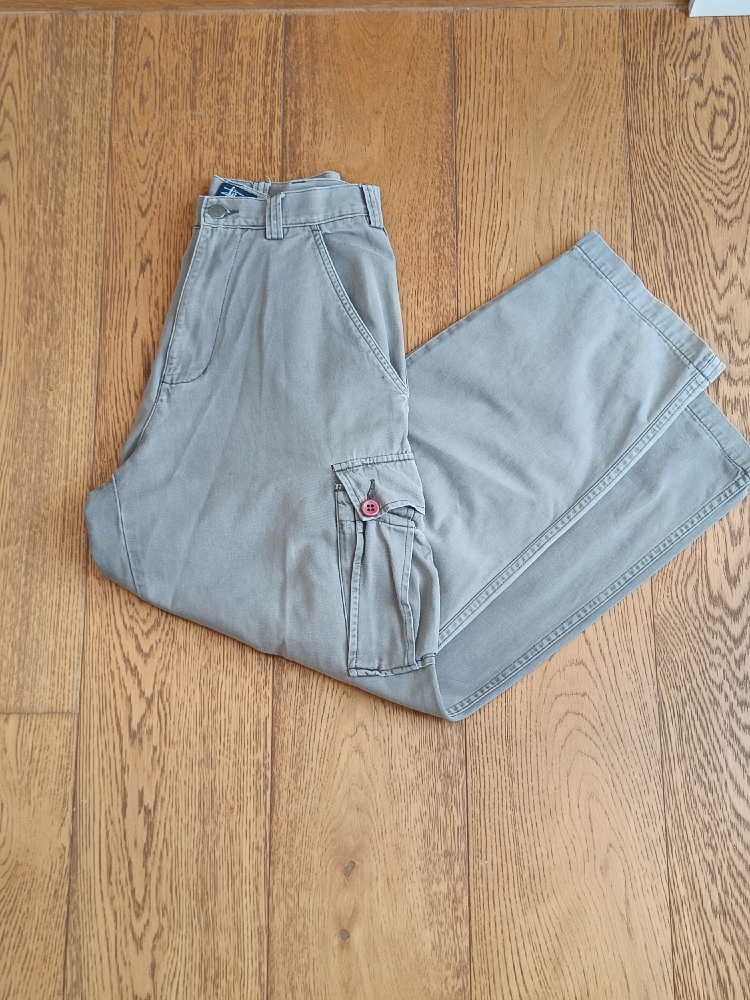 Stussy Stussy vintage grey cargo pants 90' Size 28" / US 6 / IT 42 - 8 Thumbnail