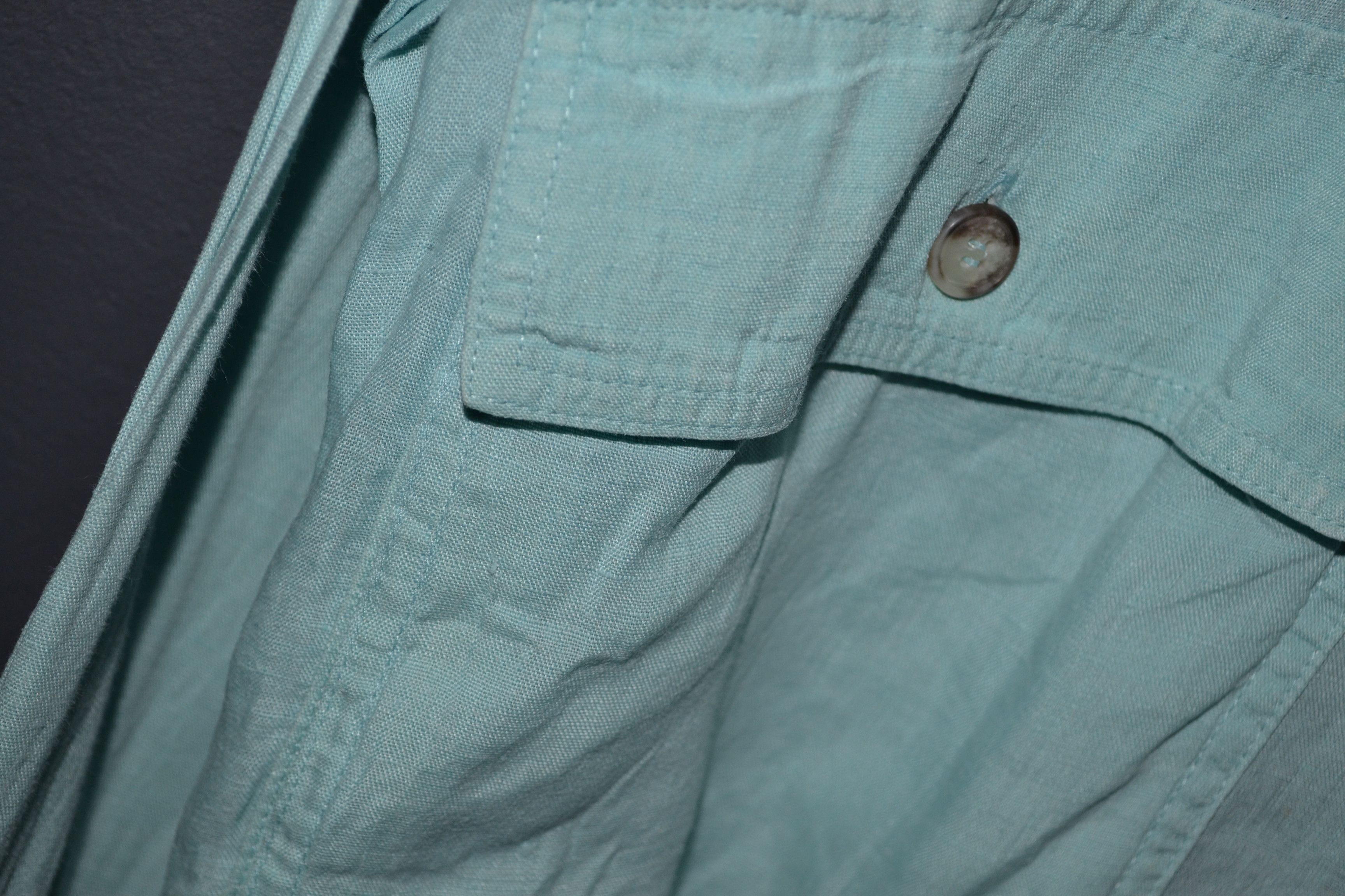 Brioni Brioni Vintage Light Blue Linen Bomber Flight Jacket XL Size US XL / EU 56 / 4 - 5 Thumbnail