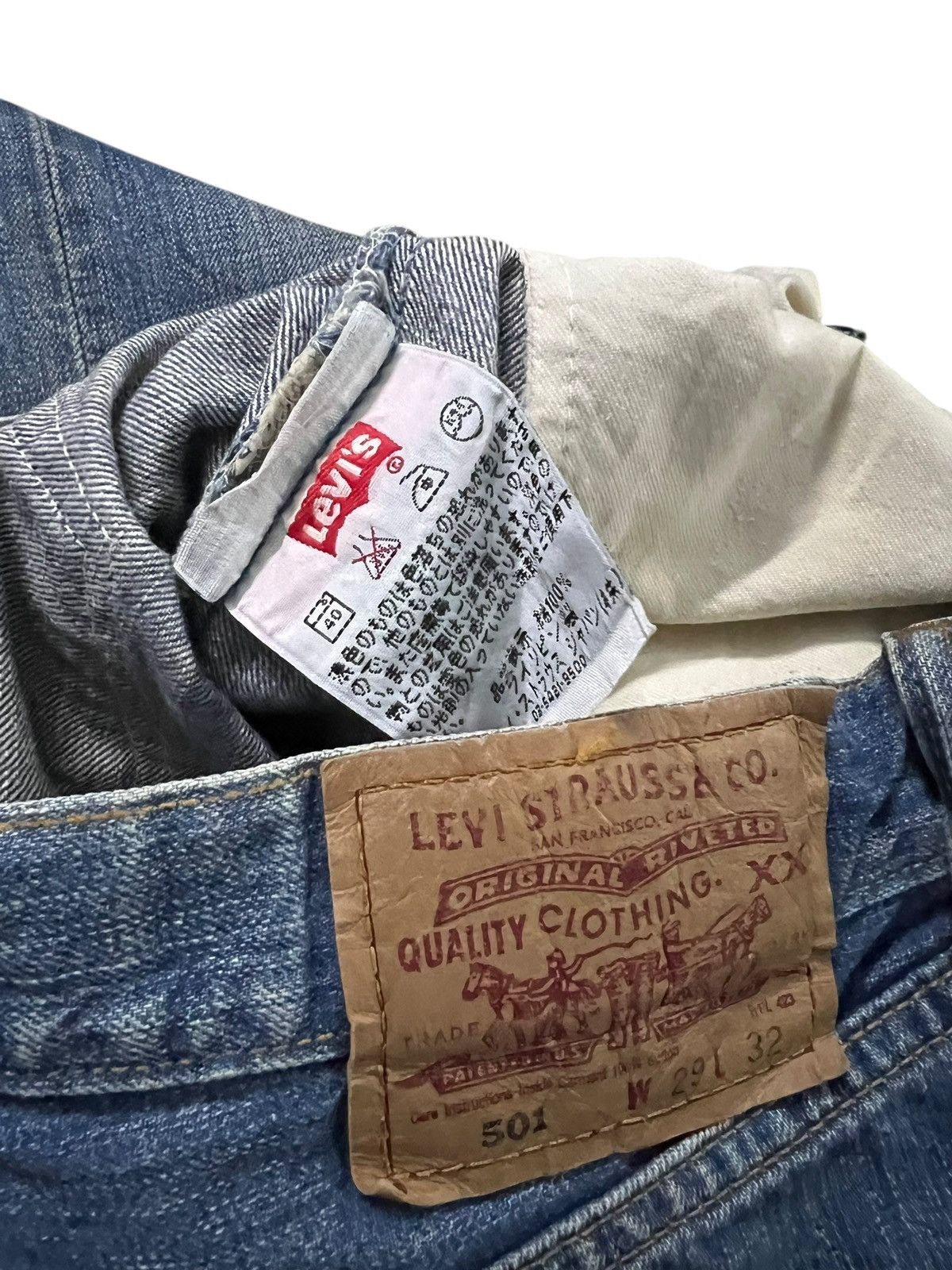 Levi's Vintage Levis 501 Faded Claw Jean Size US 28 / EU 44 - 18 Thumbnail