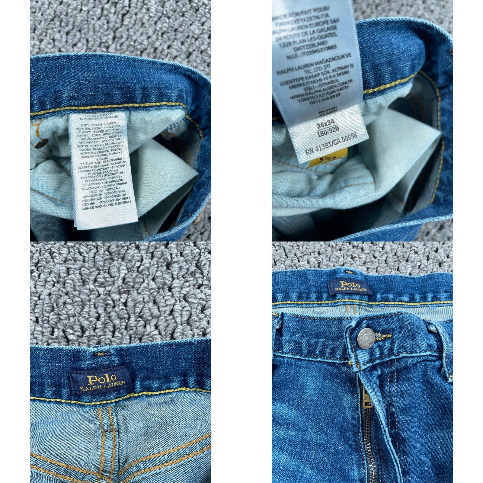 Polo Ralph Lauren Polo Ralph Lauren Jeans Hampton Relaxed Straight 35 x 31 Blue 90s Mens Size US S / EU 44-46 / 1 - 8 Thumbnail