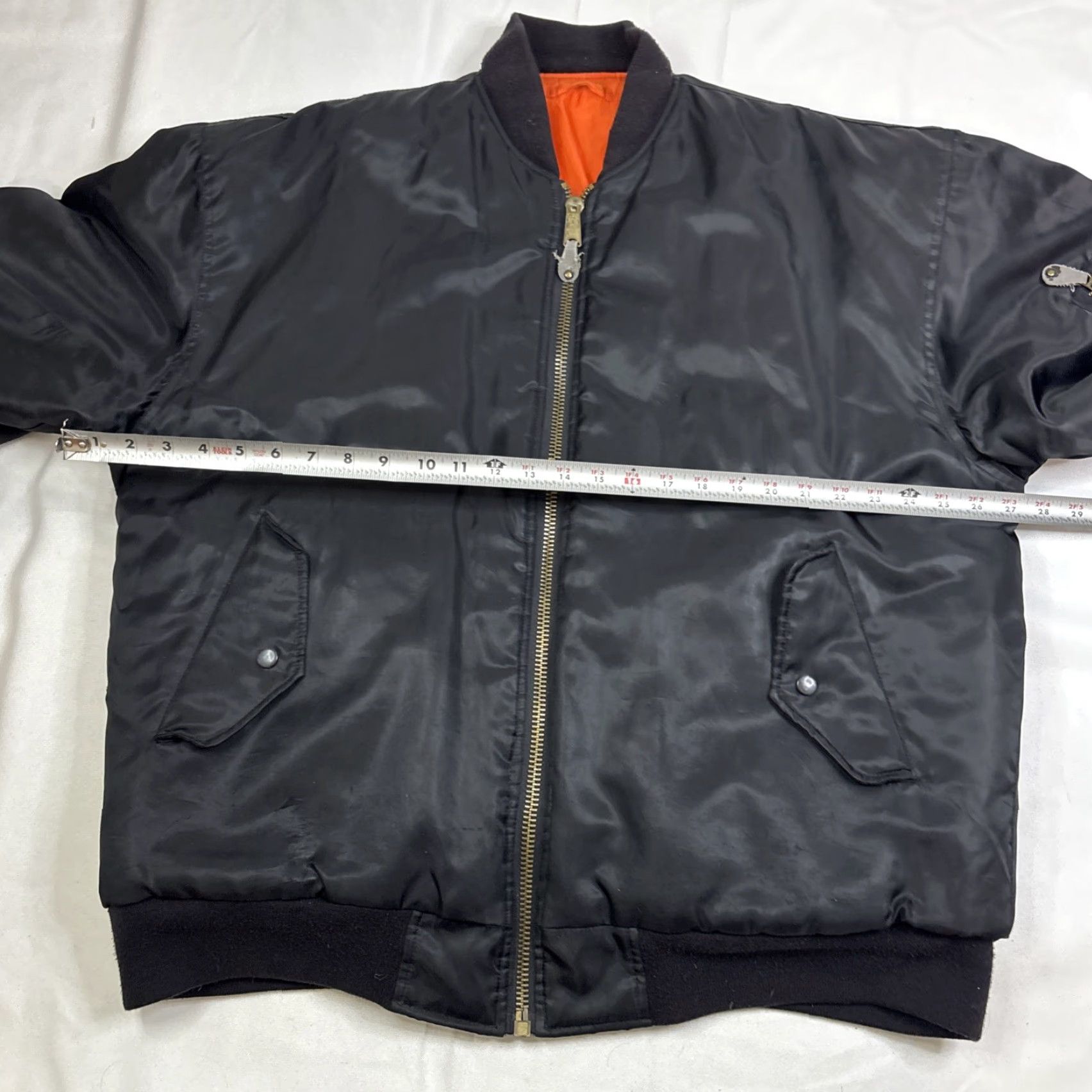 Vintage FNF 2000 Bomber Jacket Nylon Mens Large Black Orange Jacket Mens L Black Nylon FNF 2000 Bomber Jacket Size US L / EU 52-54 / 3 - 4 Thumbnail