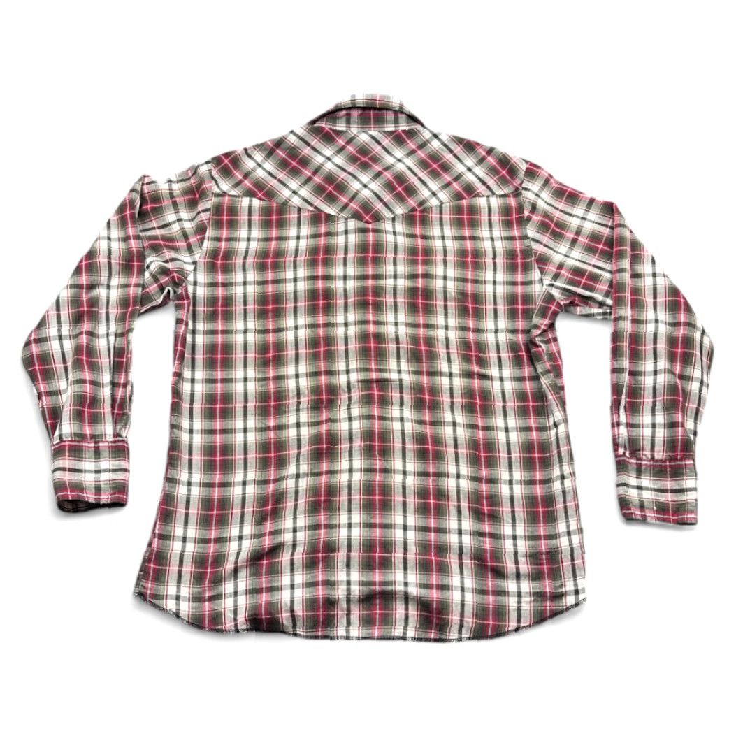 Wrangler VINTAGE Wrangler Shirt Western Red Plaid Pearl Snap 90s Adult Large Mens Shirt Size US L / EU 52-54 / 3 - 3 Thumbnail