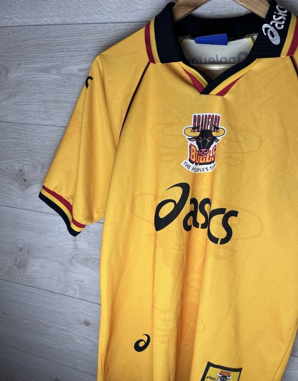 Asics Bradford Bulls Rugby League 1999 Away Shirt ASICS Mens Size US S / EU 44-46 / 1 - 2 Thumbnail