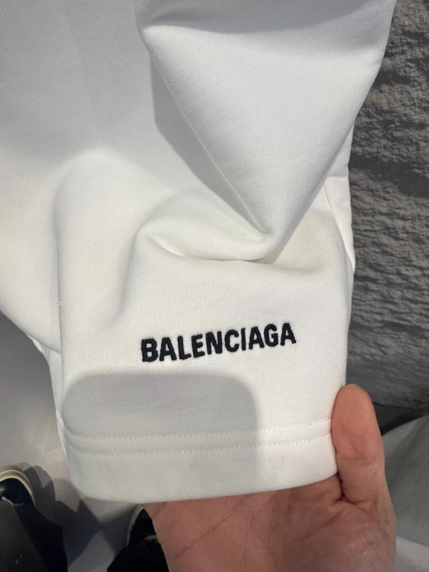 Balenciaga White Casual Drawstring Shorts Size US 30 / EU 46 - 3 Thumbnail