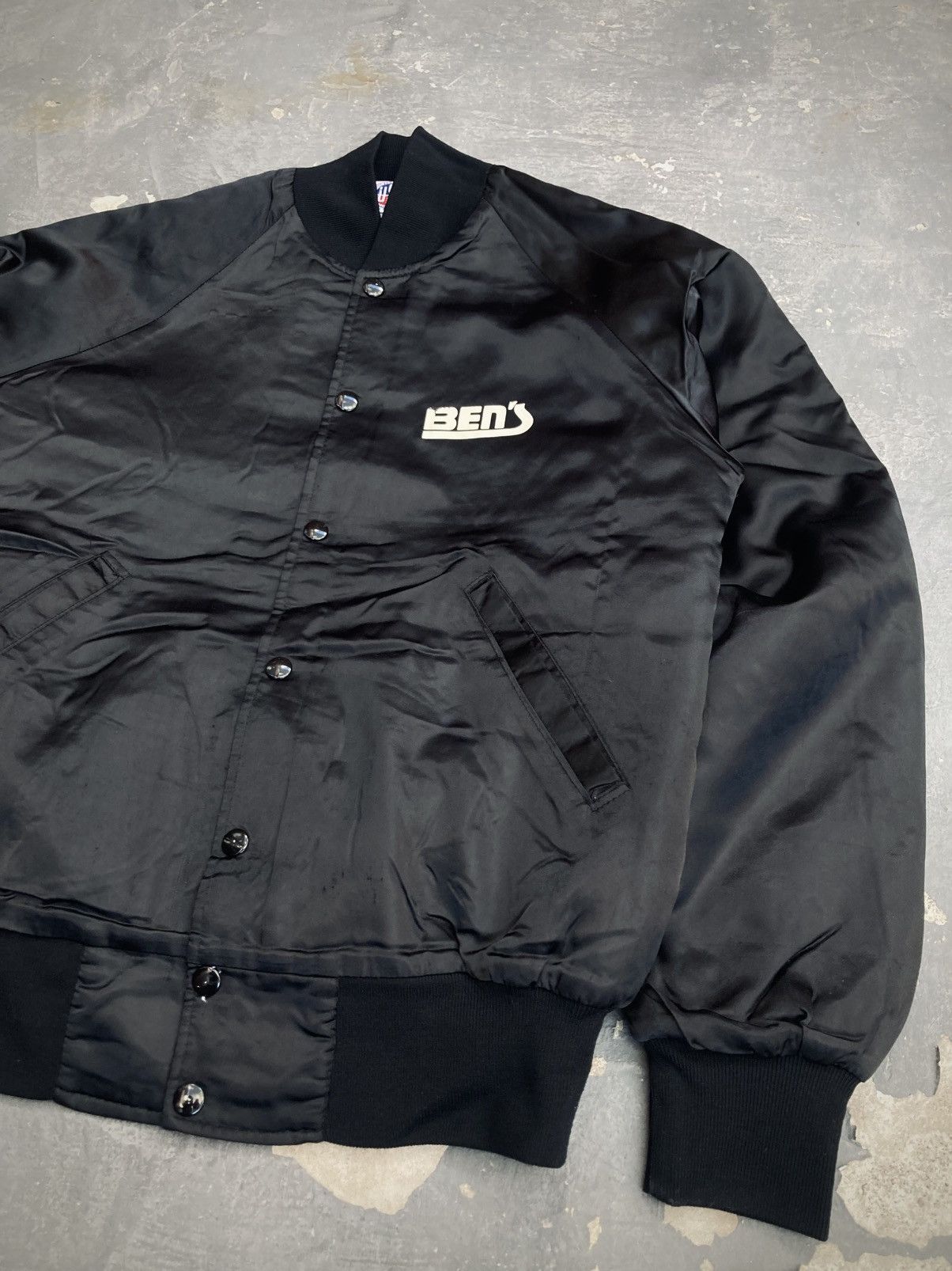 Other Vintage 80s United Sports Apparel Satin Bomber Jacket Size US M / EU 48-50 / 2 - 4 Thumbnail