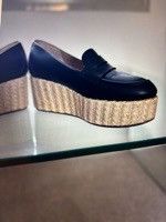 Gabriela Hearst Gabriela Hearst Leather Navy Loafers Size US 5.5 / IT 35.5 - 6 Thumbnail