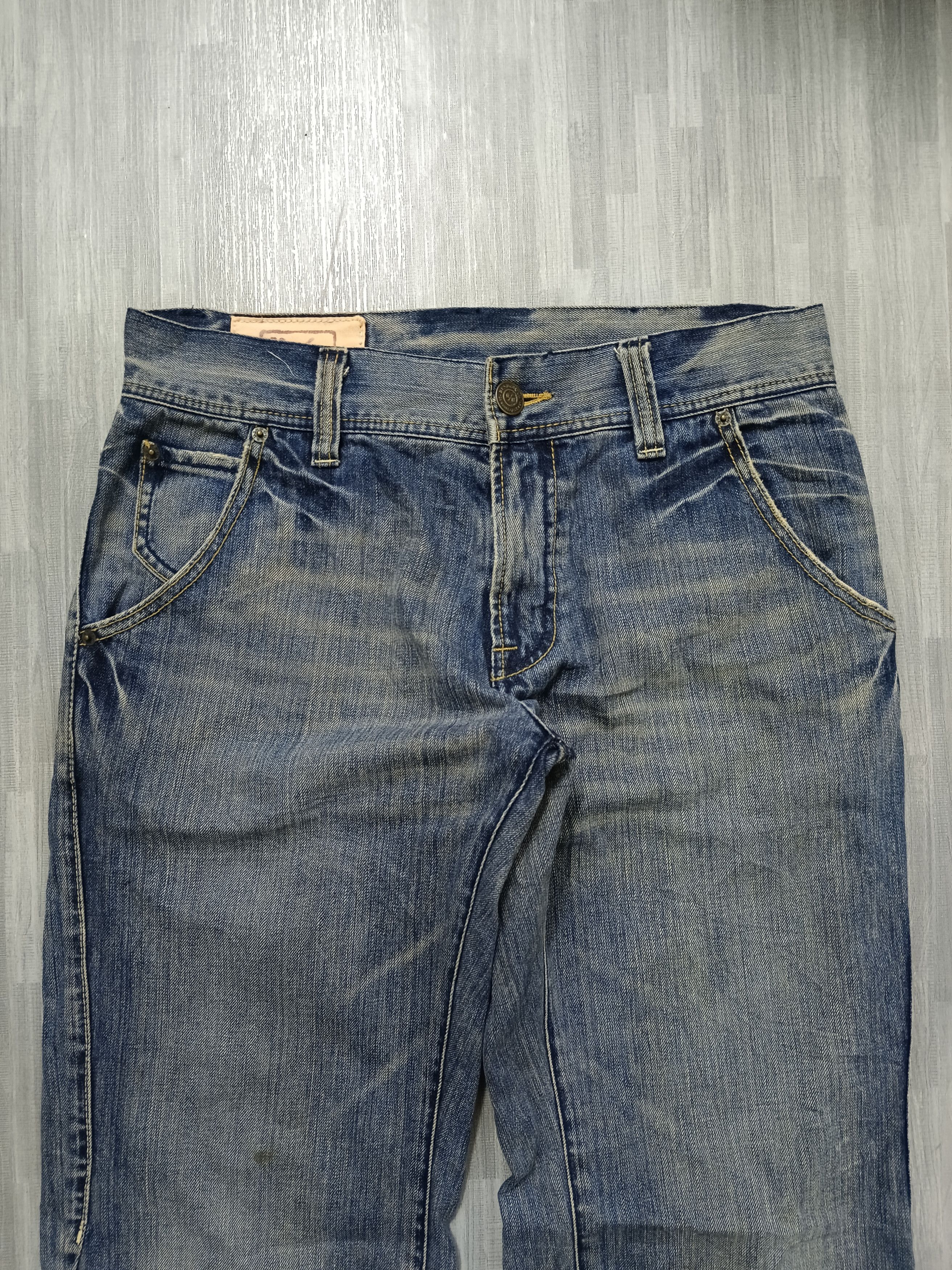 Japanese Brand DISTRESSED RUSH HOUR WIDE DENIM PANTS Size US 32 / EU 48 - 4 Thumbnail