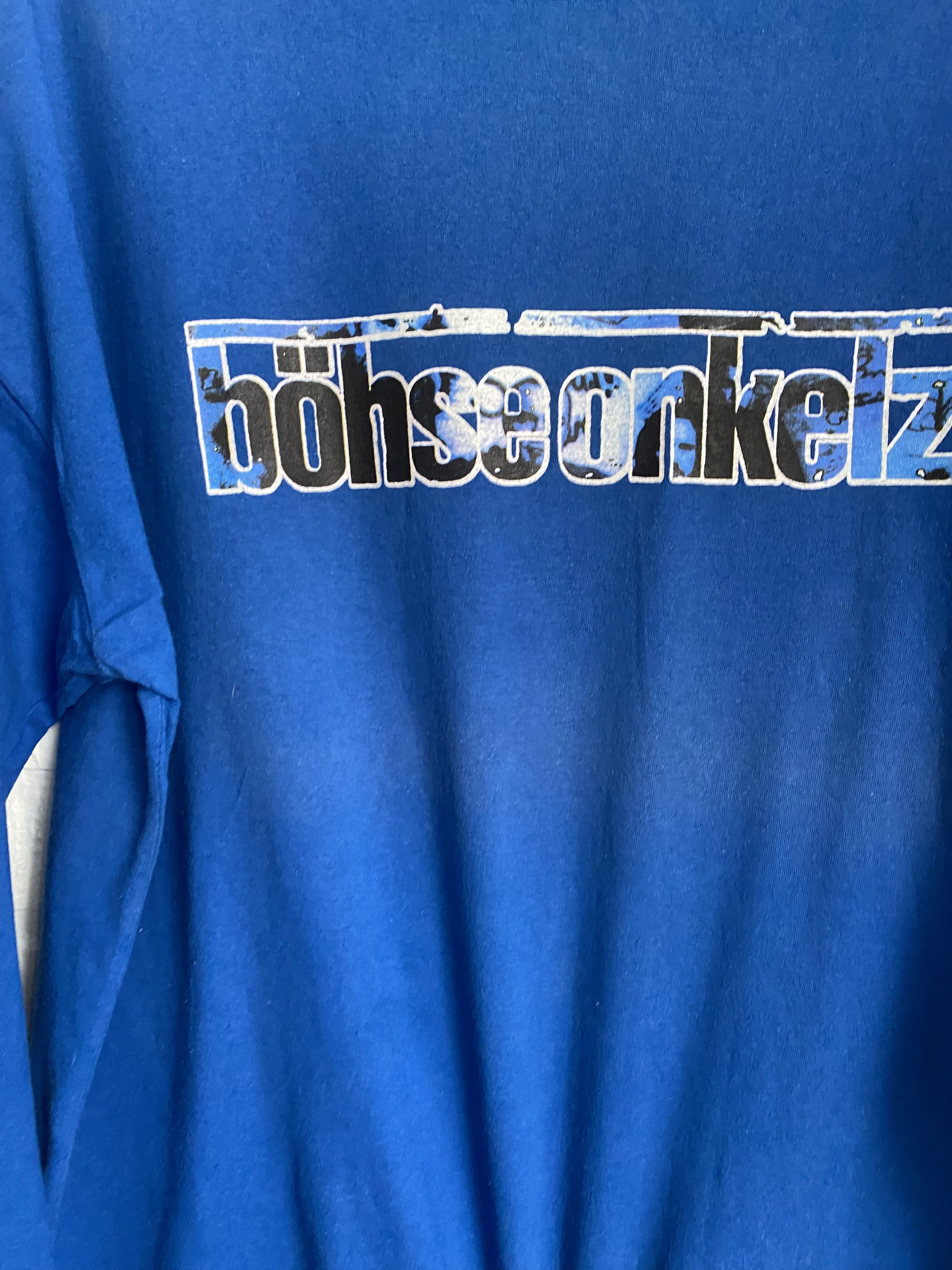 Band Tees × Vintage RARE Vintage 90s Bohse Onkelz member of B.O.S.C. T-shirt Size US L / EU 52-54 / 3 - 7 Thumbnail