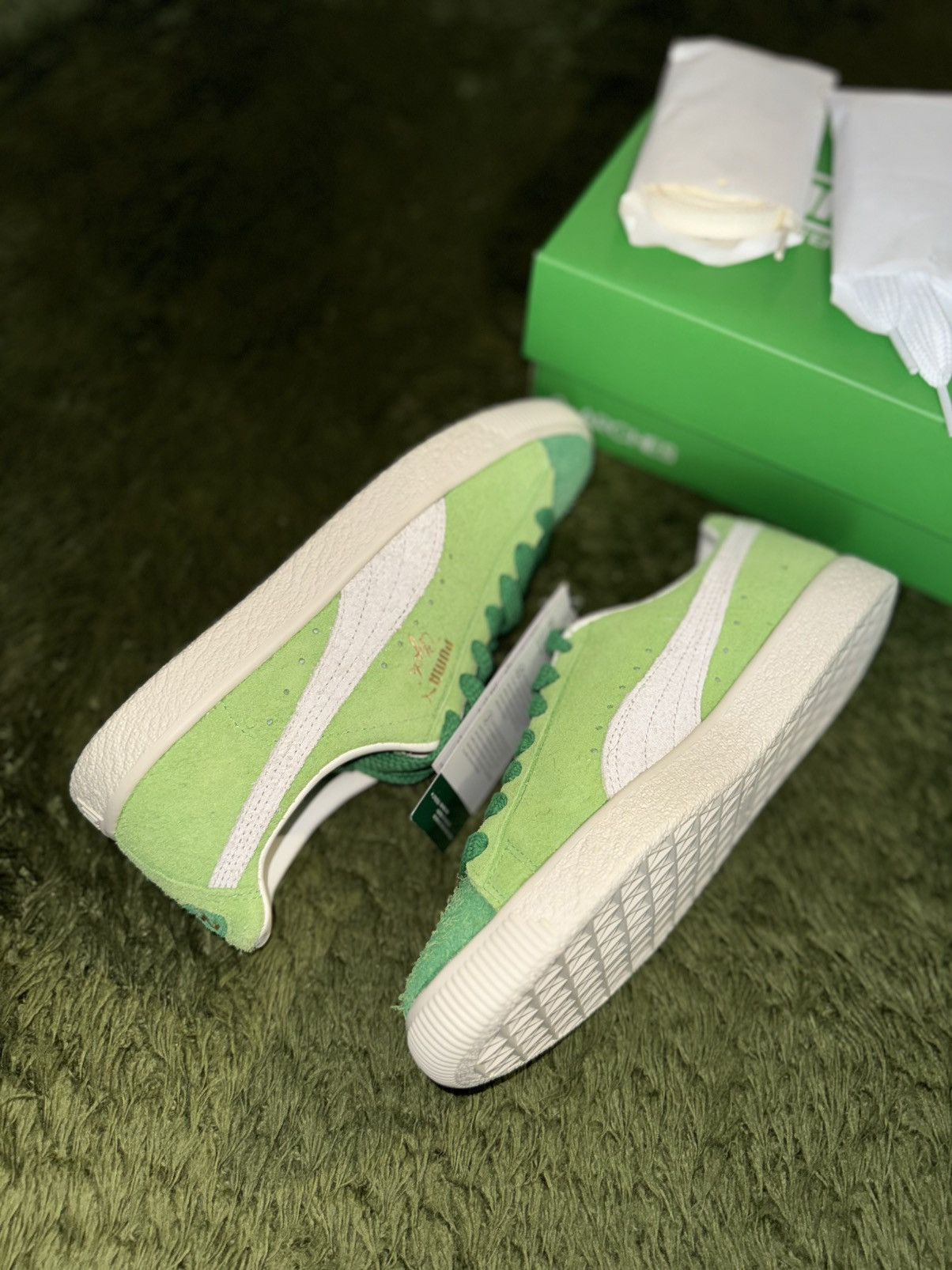 Puma [US 6] Puma x Balansa Clyde Tennis Green Ivory Size US 6 / IT 36 - 4 Thumbnail