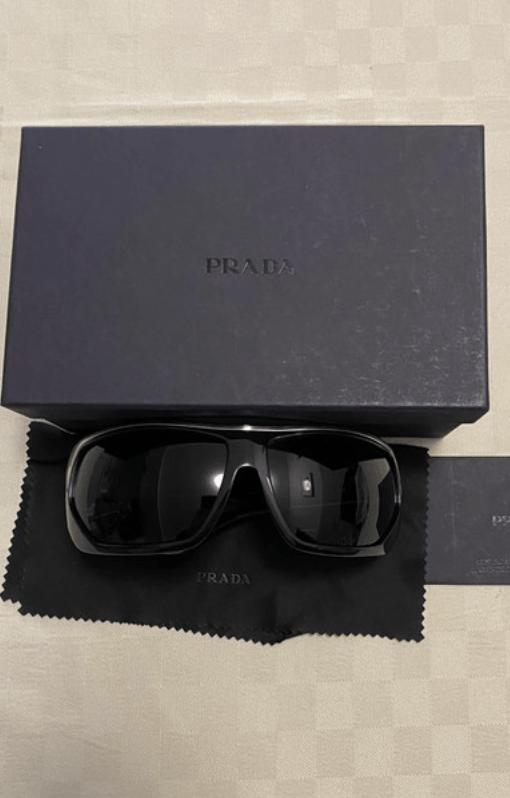Prada × Vintage PRADA Sunglasses Star Sport Metal Shield Oval Wrap Size ONE SIZE - 5 Thumbnail